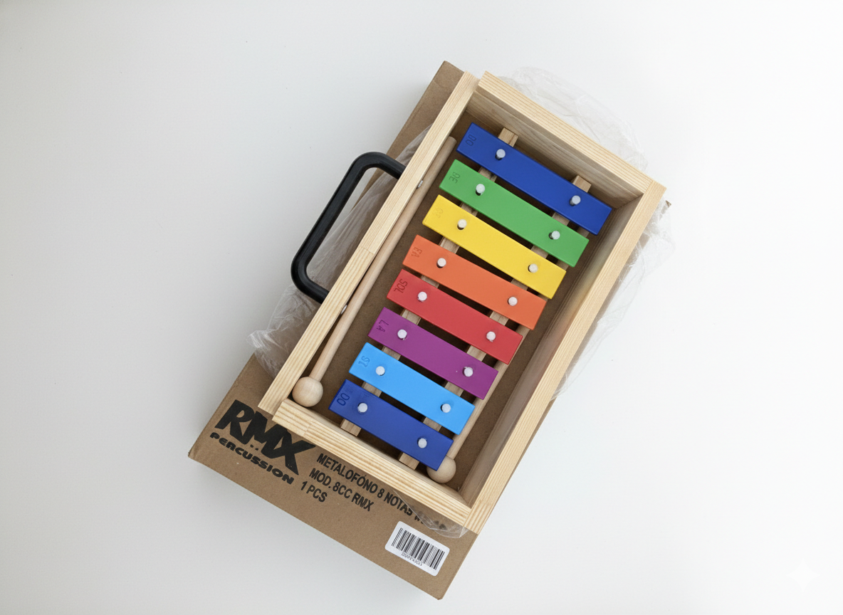 Metalófono 8 notas colorido