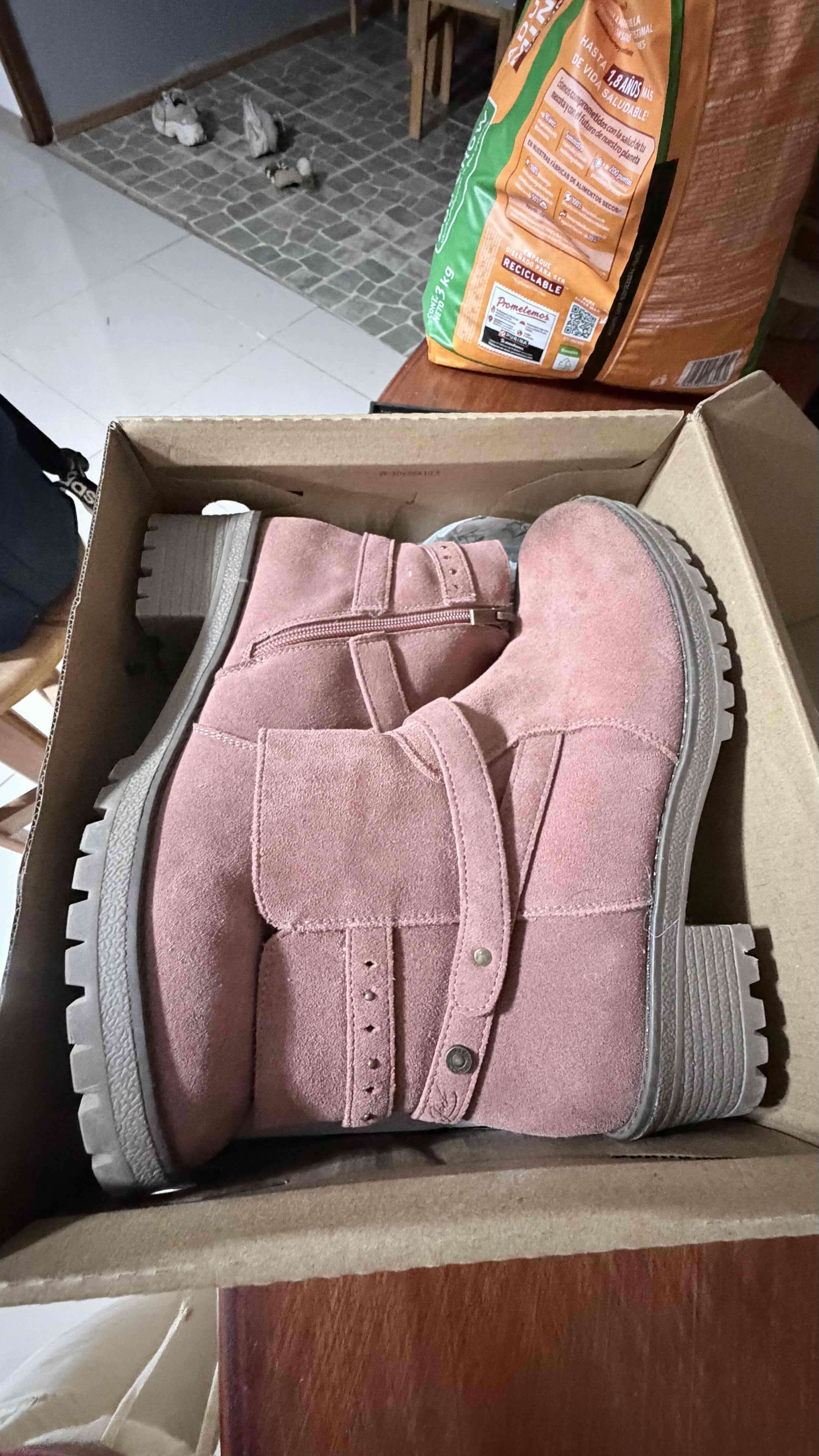 Botines rosados de gamuza panamajack - miniatura 2