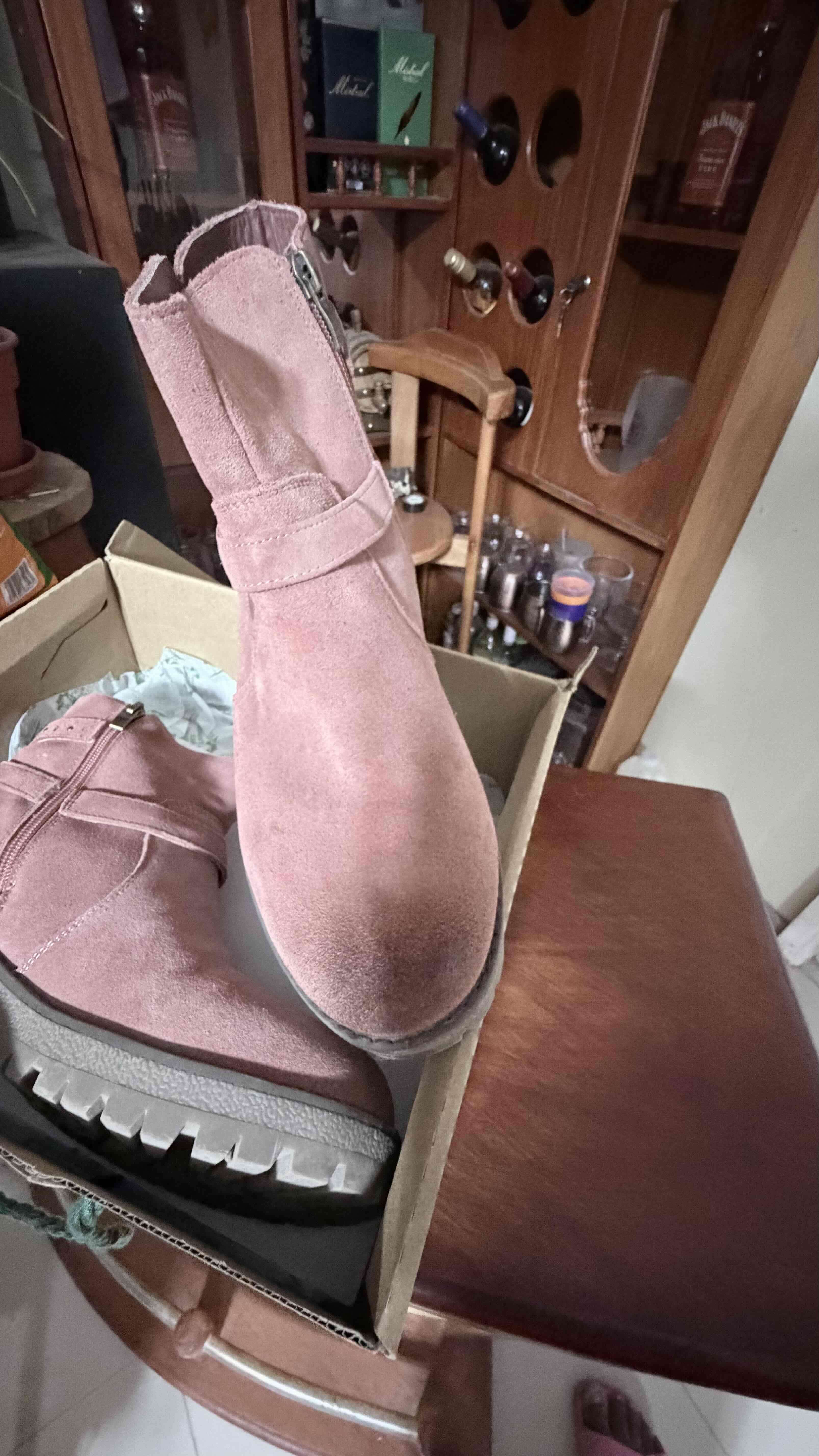 Botines rosados de gamuza panamajack - miniatura 4