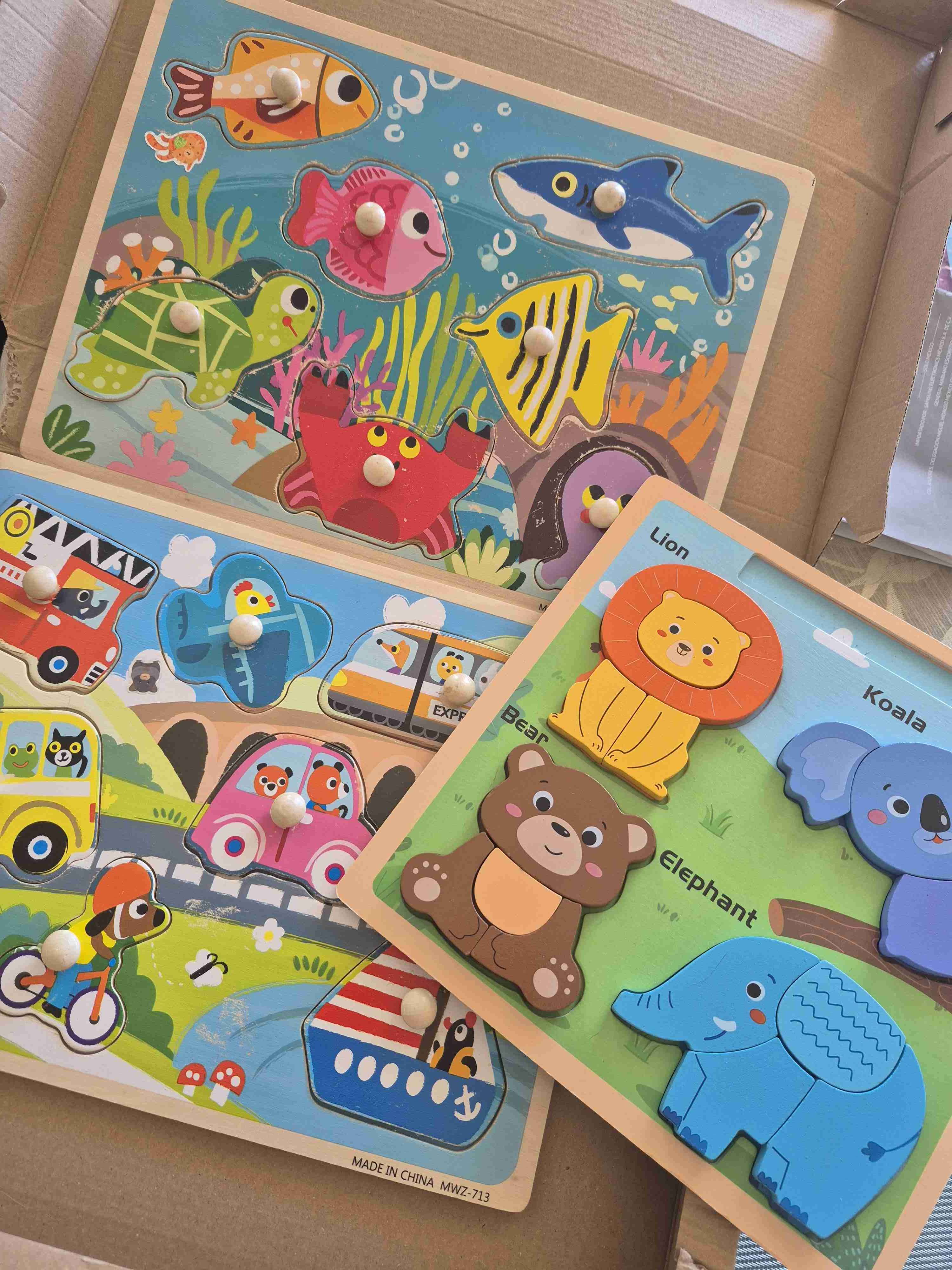 Puzzles de madera para niños