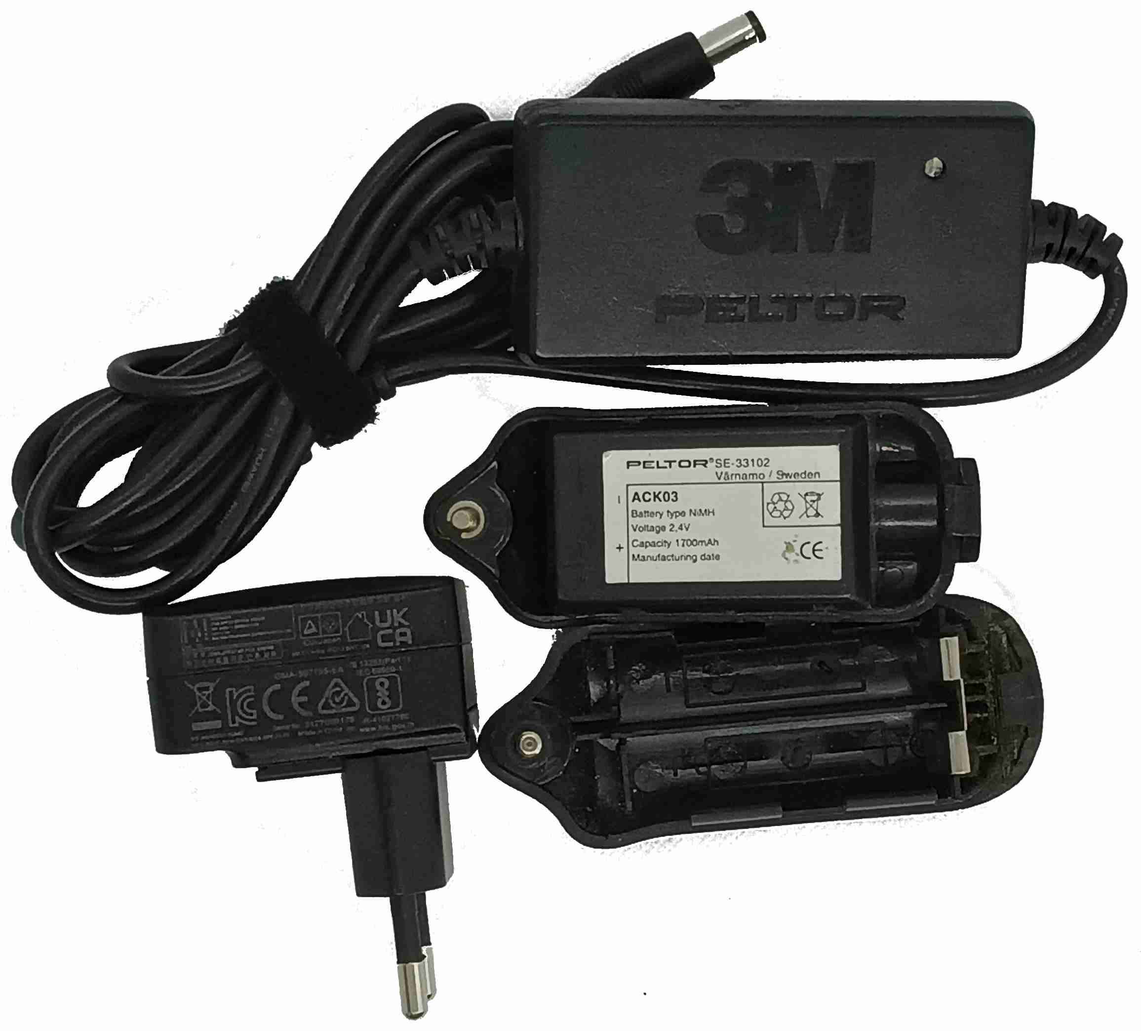 Cargador 3M Peltor CommLite con adaptador