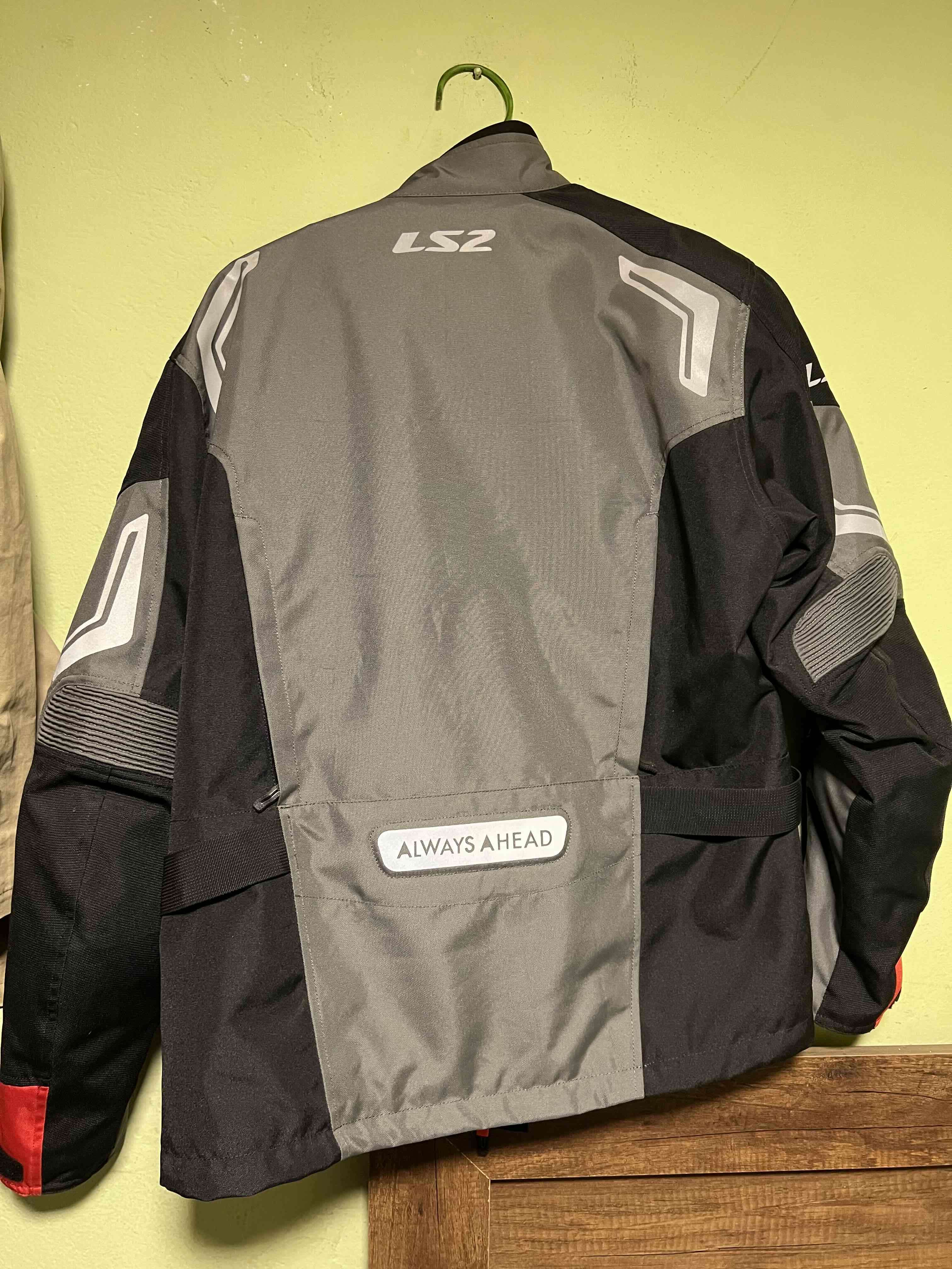 Chaqueta de moto-gris y roja LS2 (original) - miniatura 2