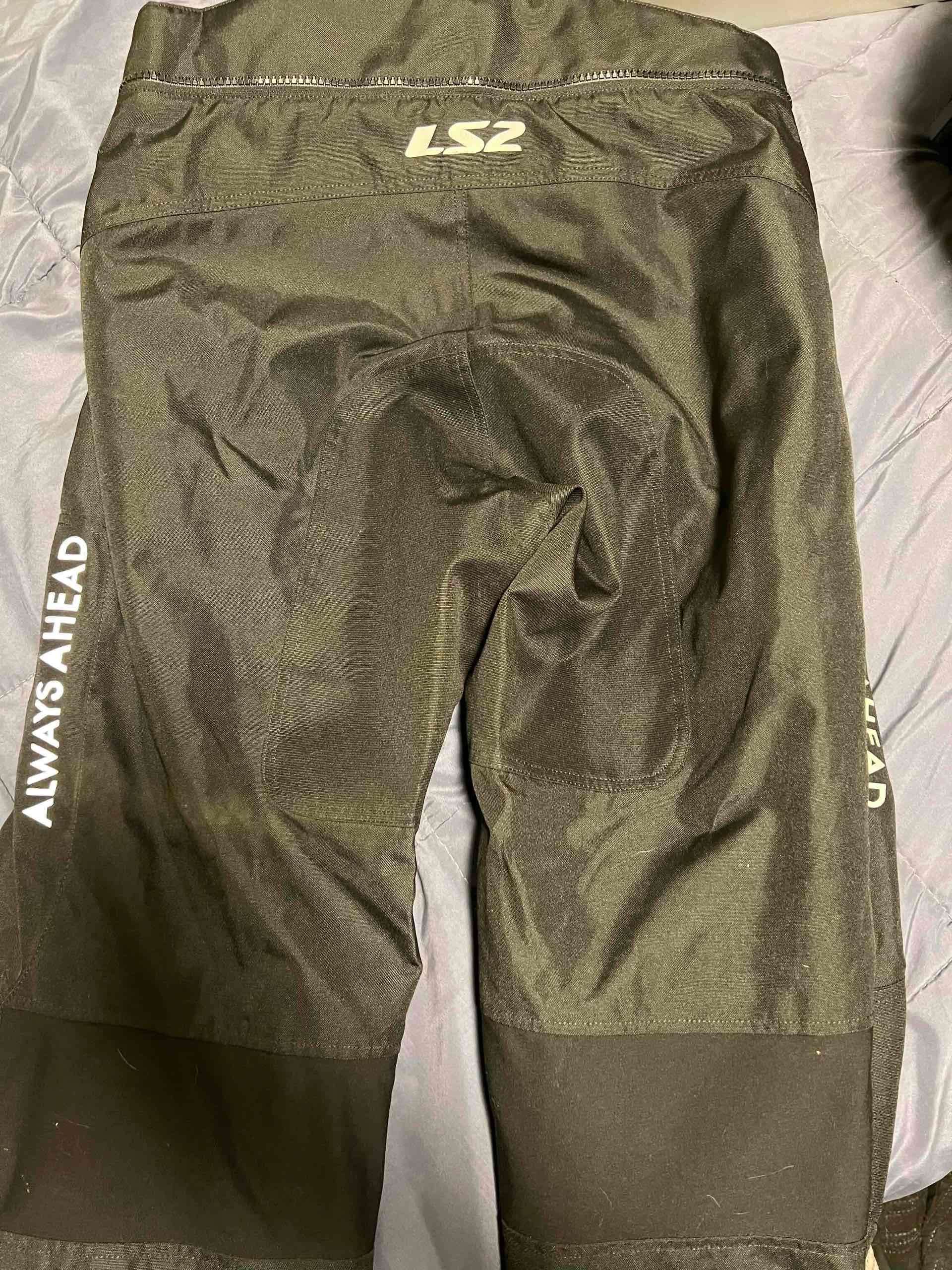 Pantalones de moto-LS2 Color negro (original) - miniatura 2