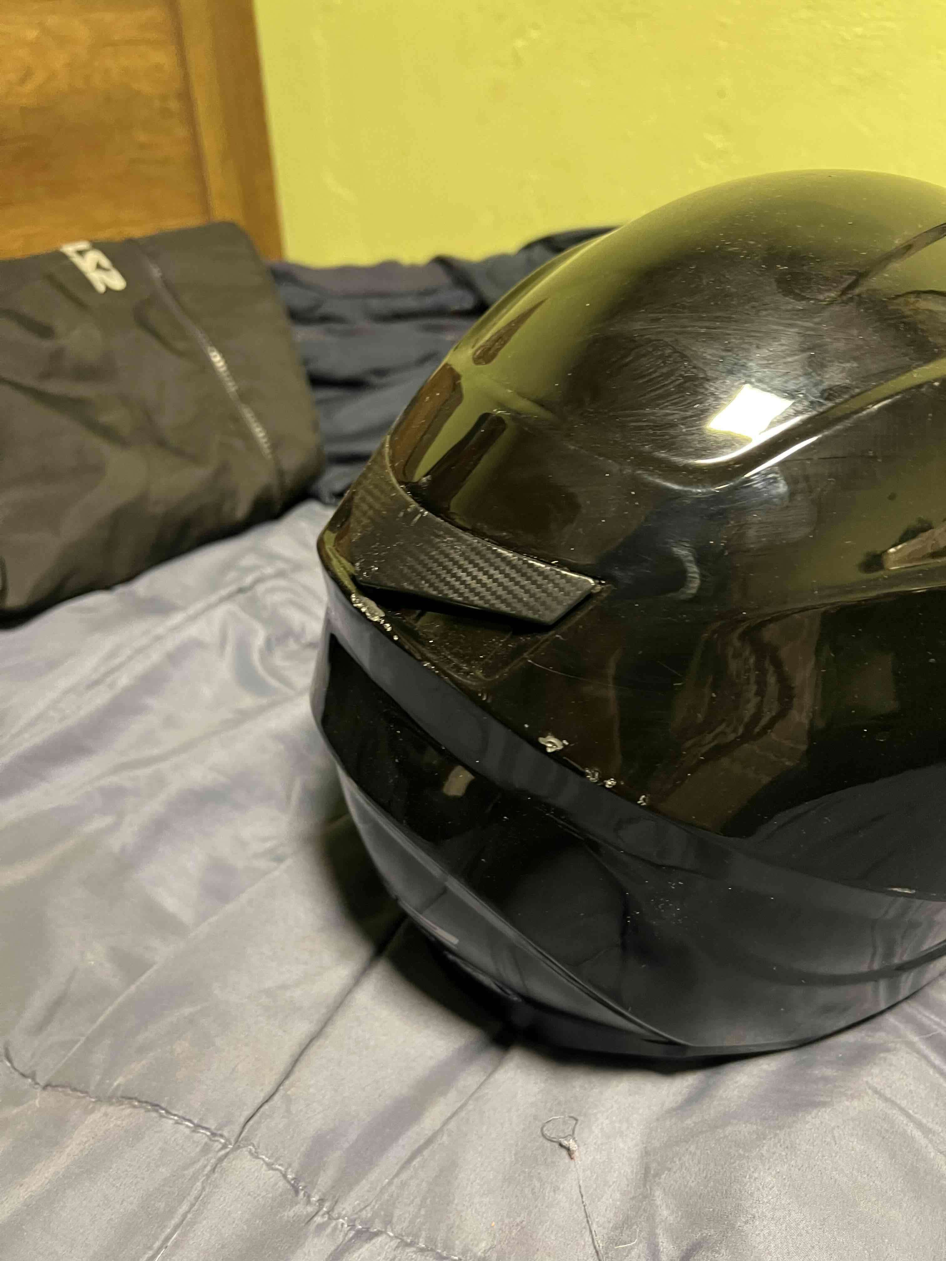 Casco motocicleta-LS2 negro (original) + Regalo - miniatura 3