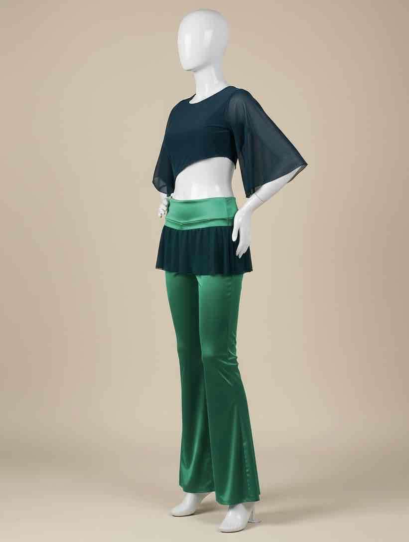 Conjunto de baile verde y negro - miniatura 2