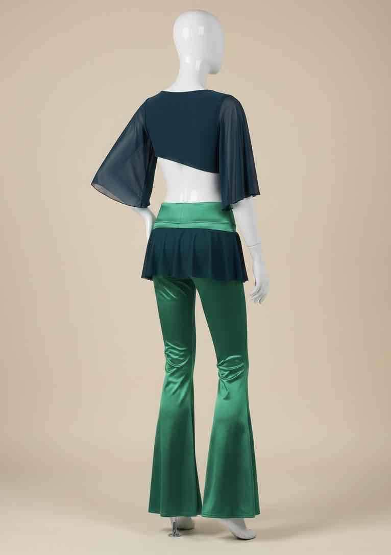 Conjunto de baile verde y negro - miniatura 4