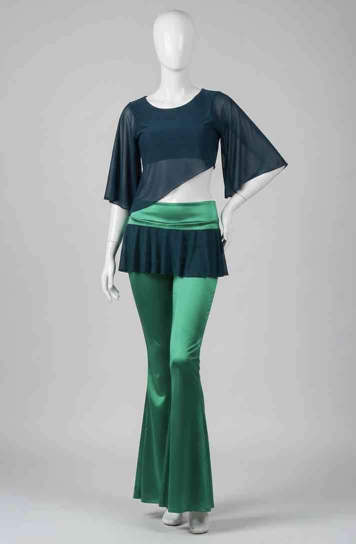 Conjunto de baile verde y negro - miniatura 5