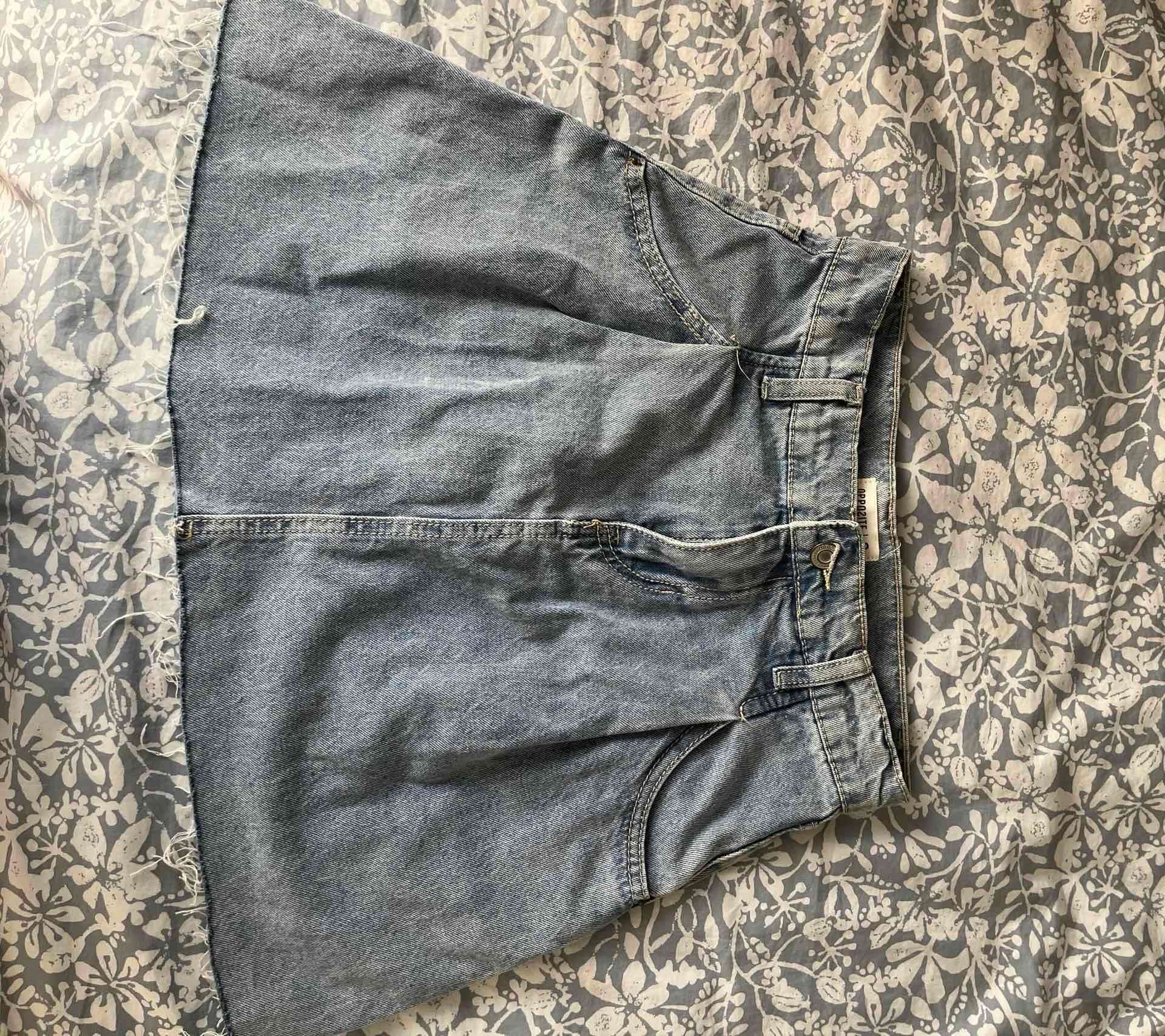 Falda de mezclilla casual