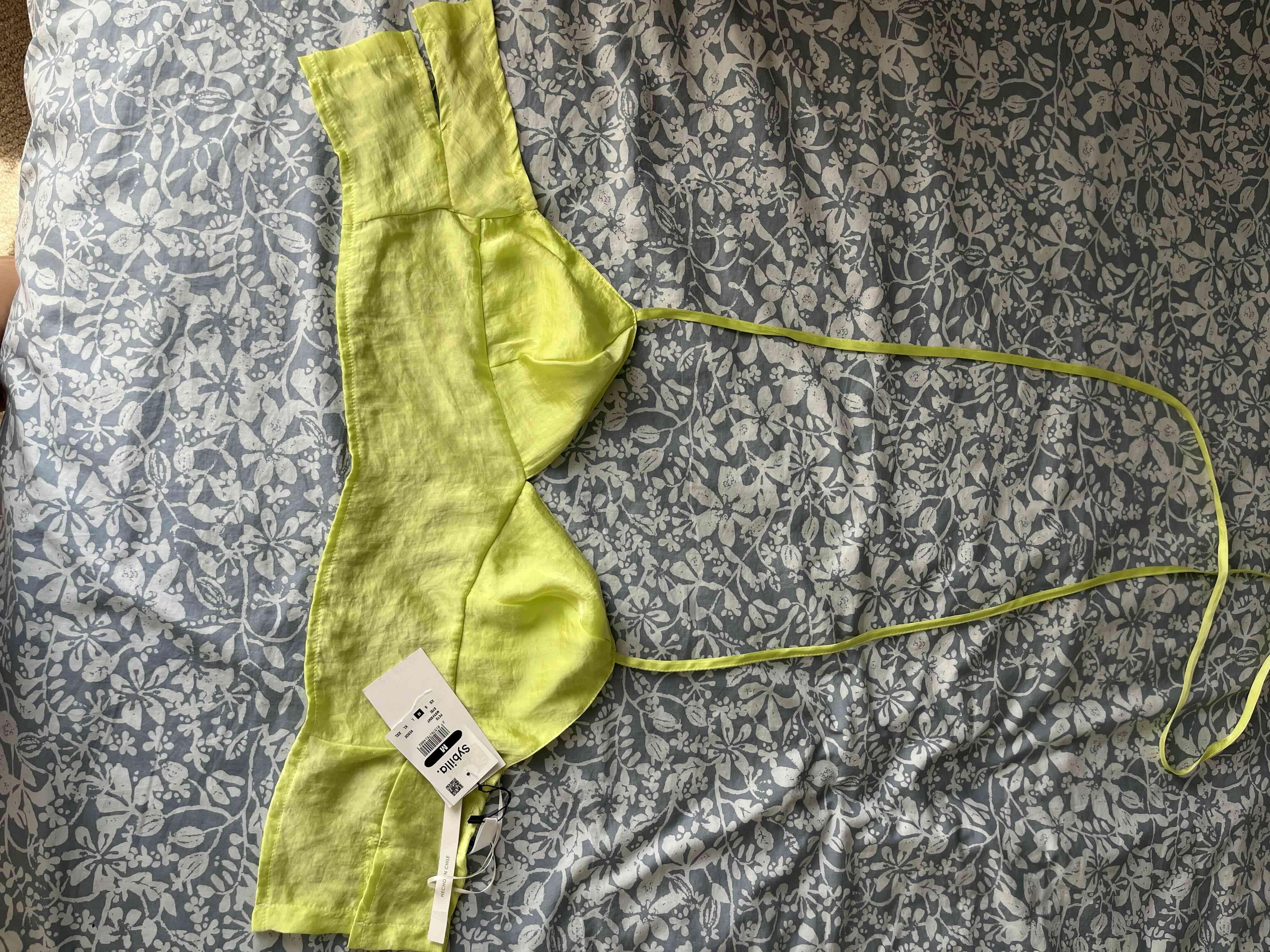 Top amarillo neón nuevo