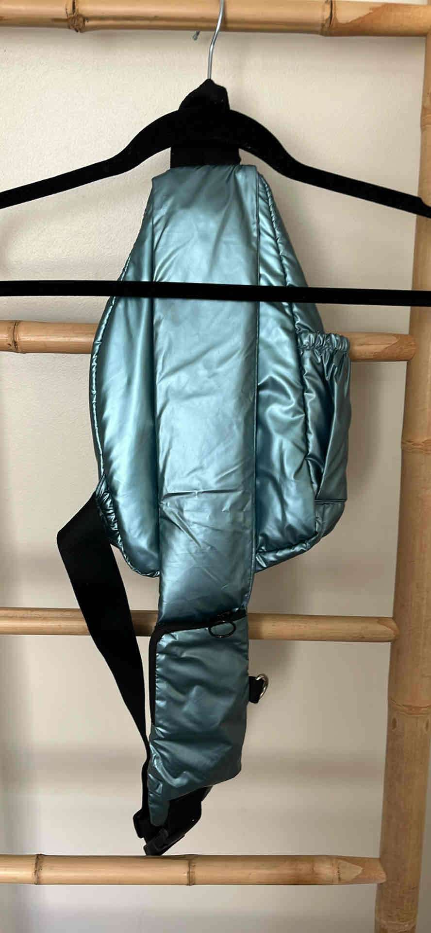 Mochila cruzada azul metálico FOSTER - miniatura 2