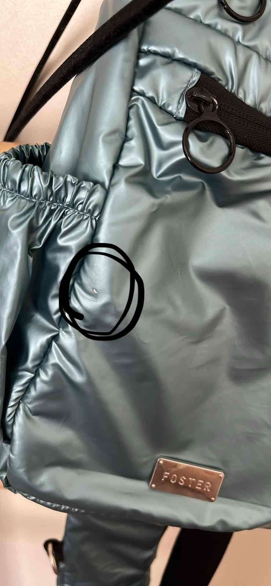 Mochila cruzada azul metálico FOSTER - miniatura 5