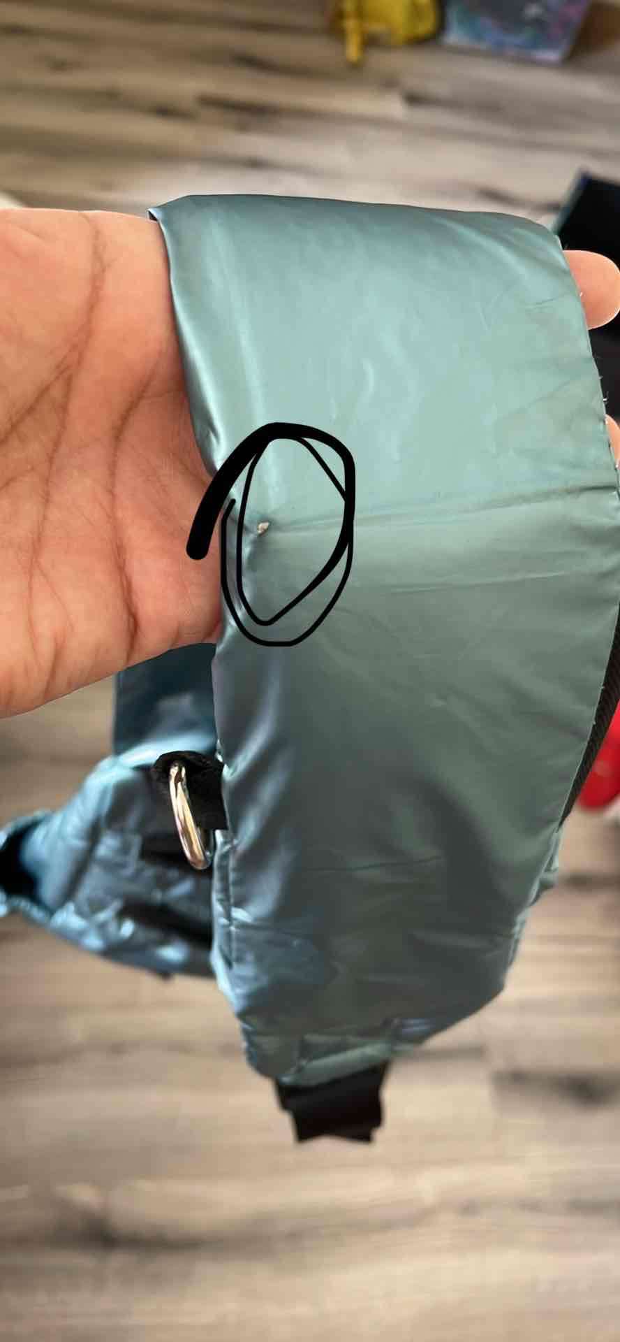 Mochila cruzada azul metálico FOSTER - miniatura 6