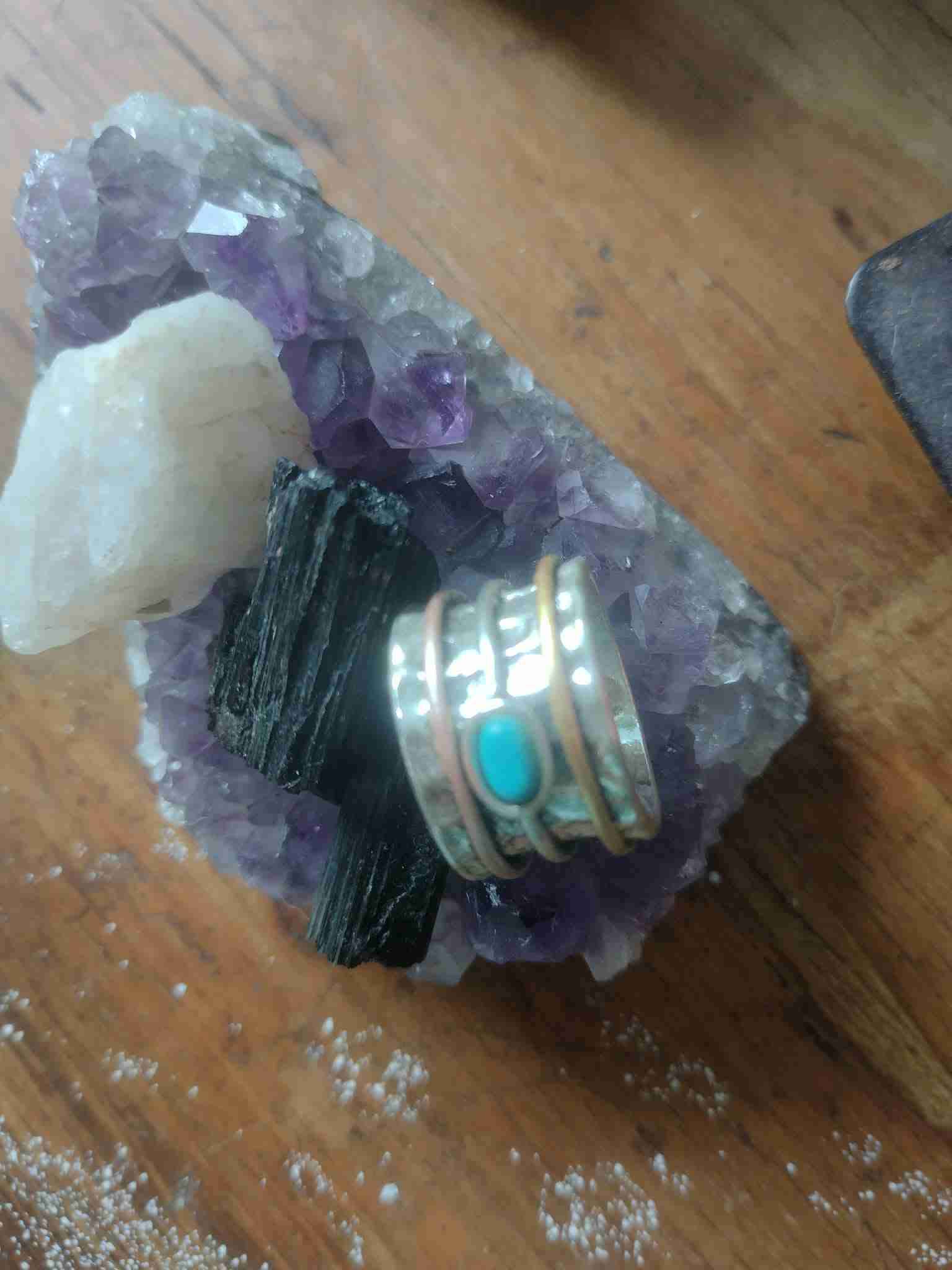 Anillo de piedra turquesa