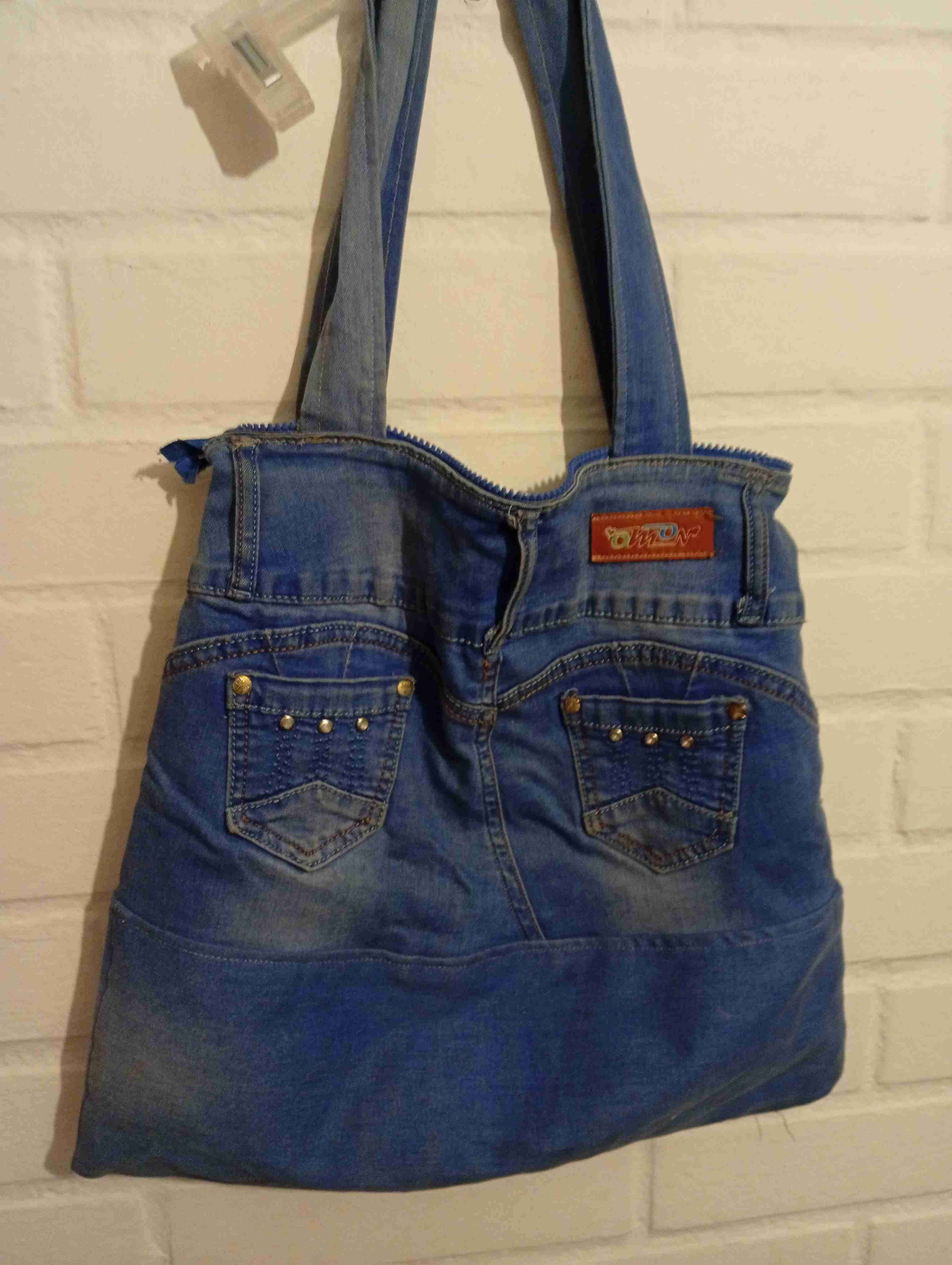 Bolso de mezclilla reciclada - miniatura 4