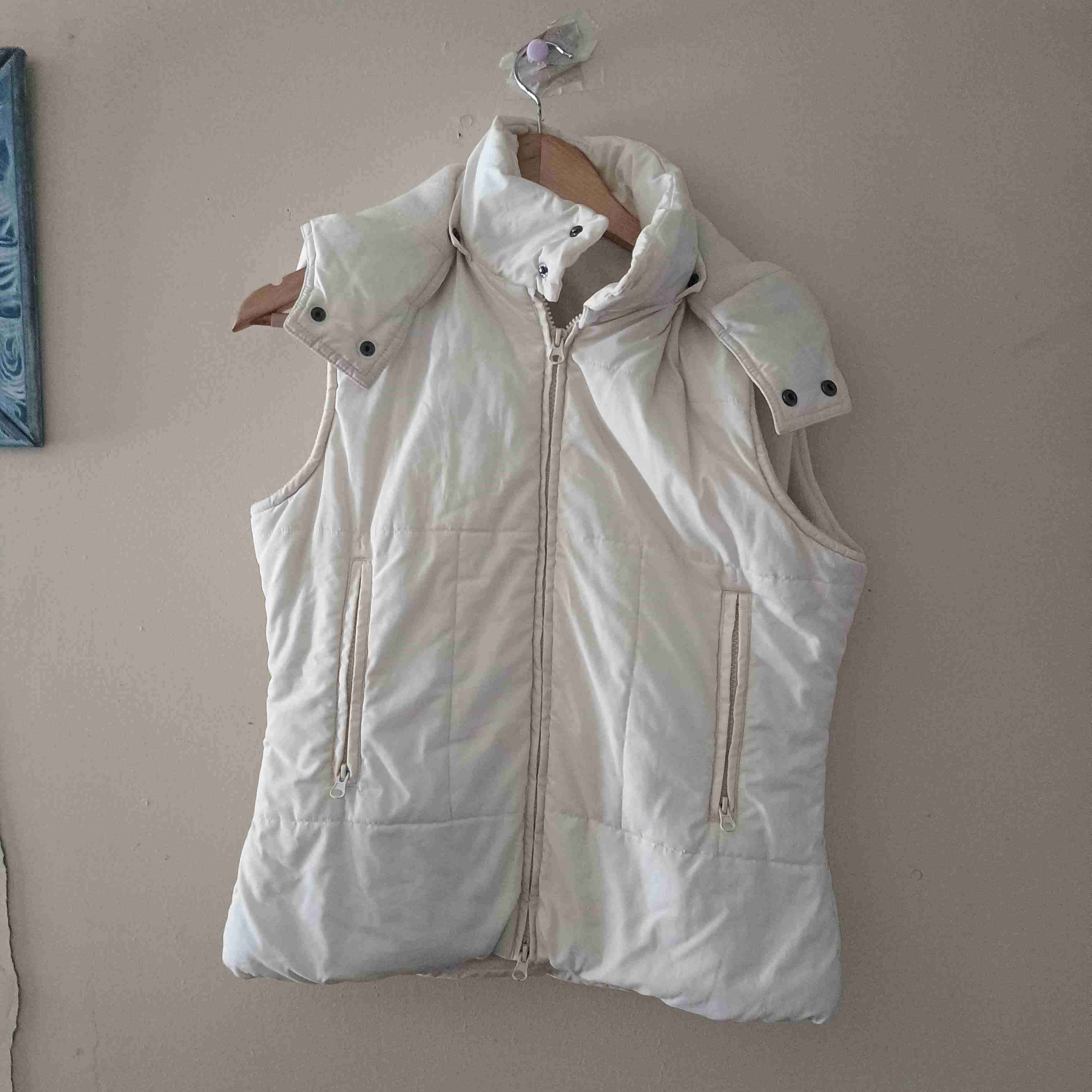 Chaleco acolchado blanco mujer - miniatura 2