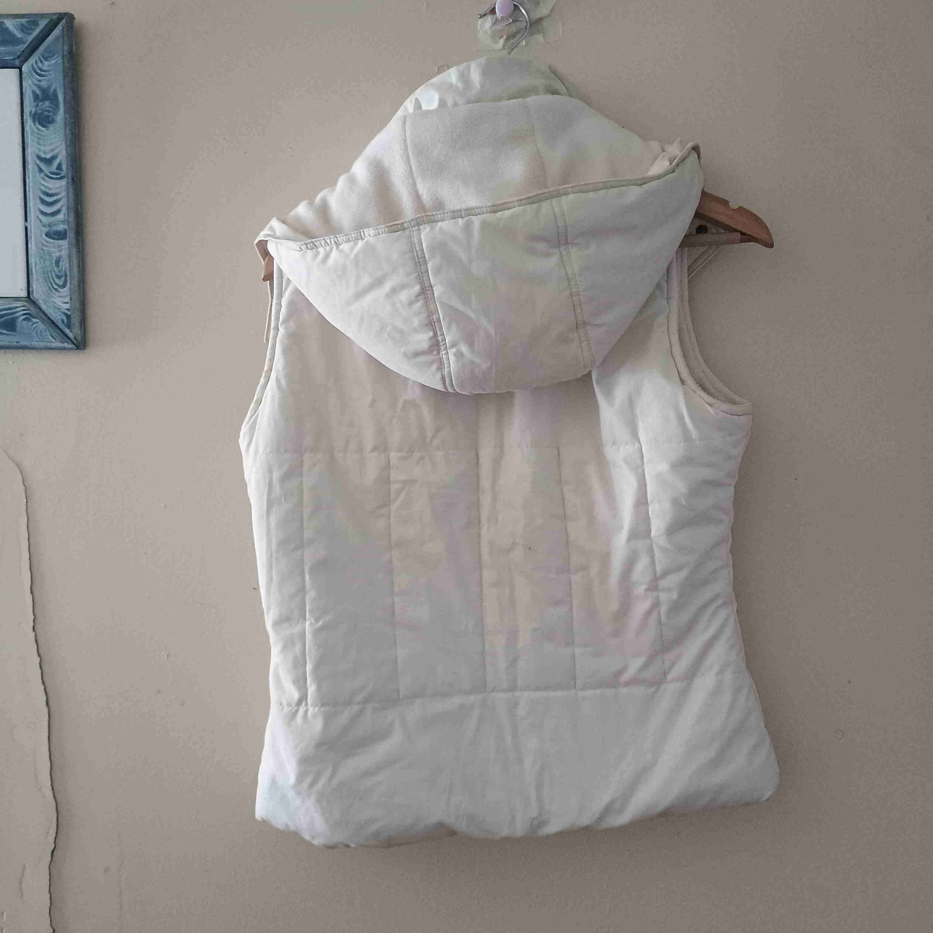 Chaleco acolchado blanco mujer - miniatura 3