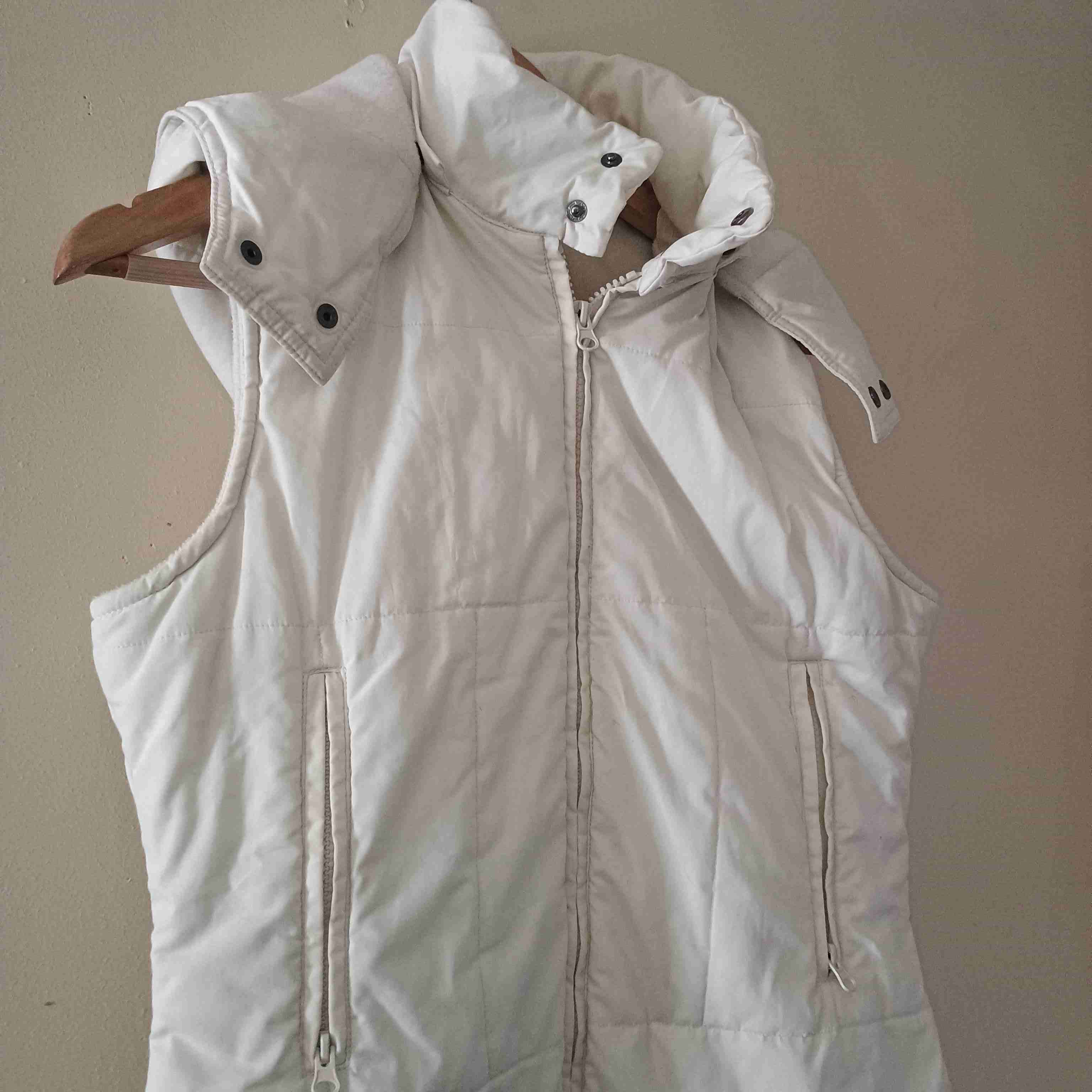 Chaleco acolchado blanco mujer - miniatura 4