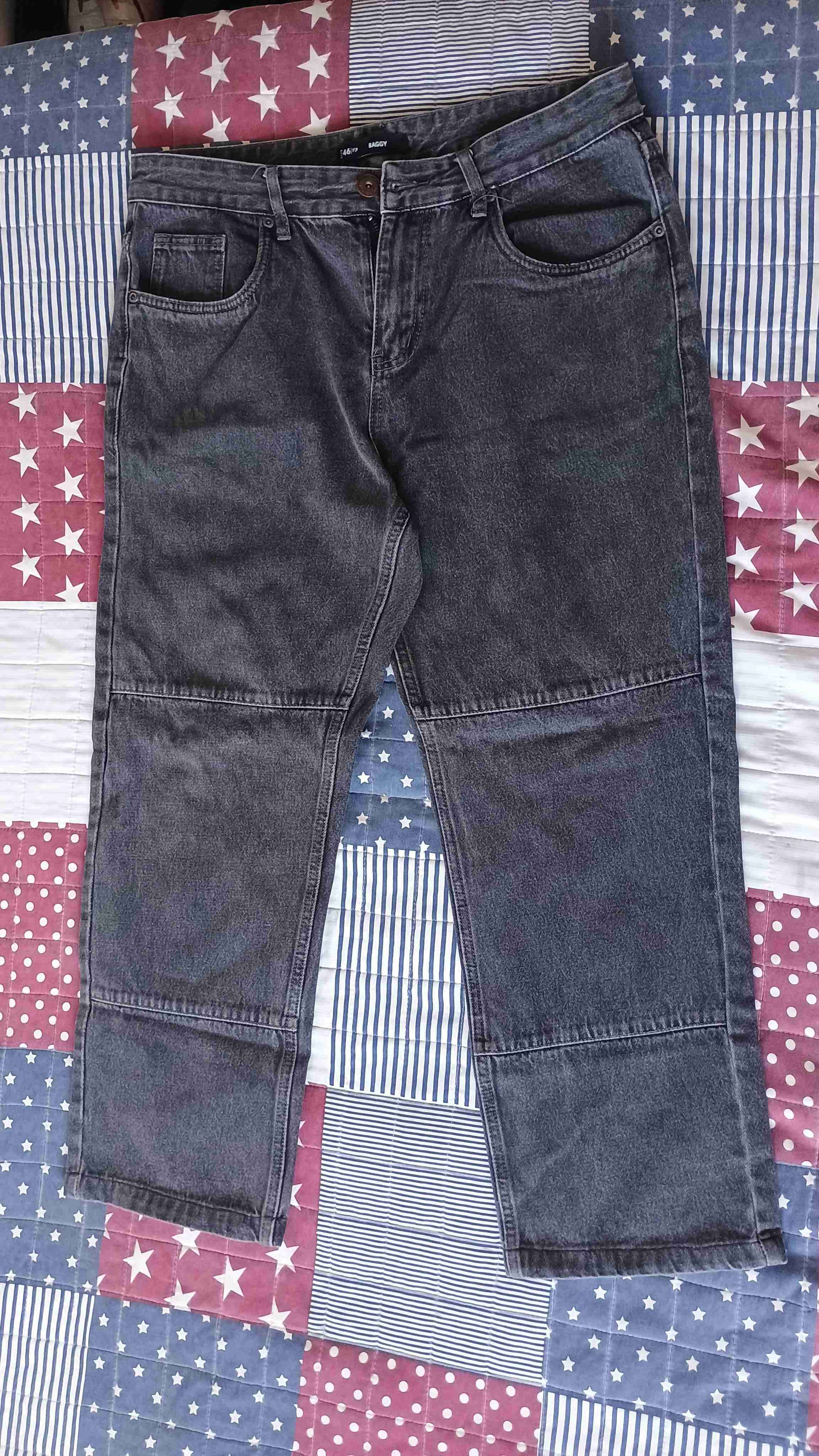 Jeans baggy gris oscuro