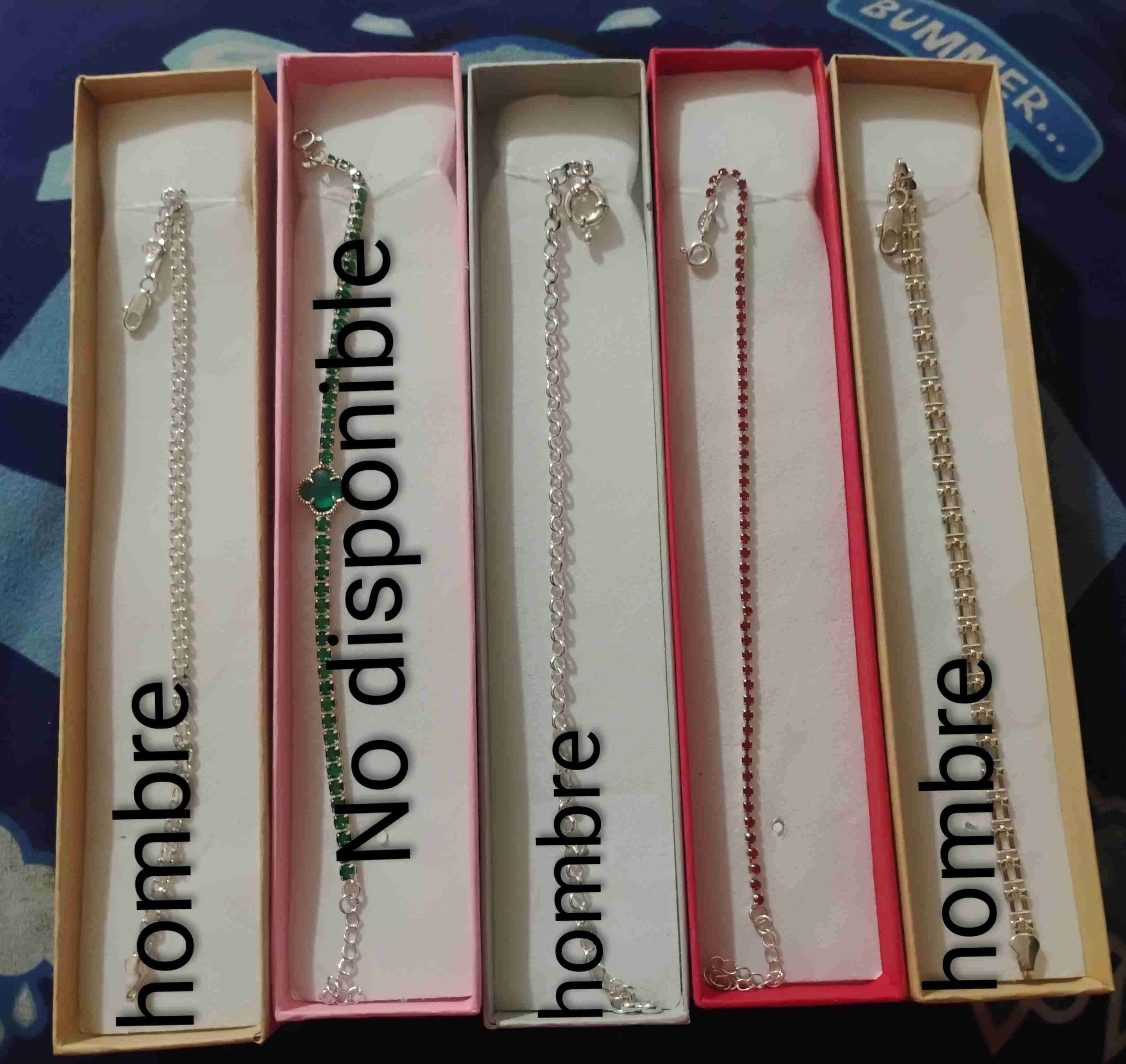 Pulseras de plata para hombre y mujer