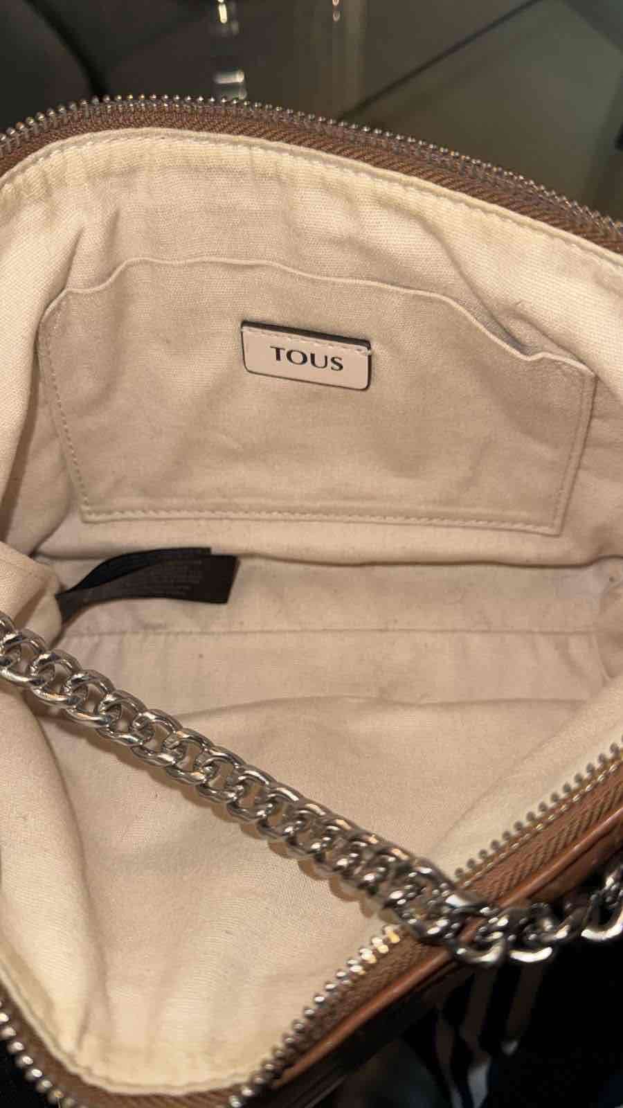 Cartera Tous marrón con cadena - miniatura 4