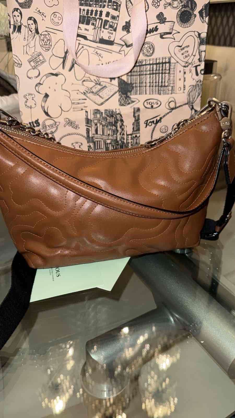 Cartera Tous marrón con cadena - miniatura 5