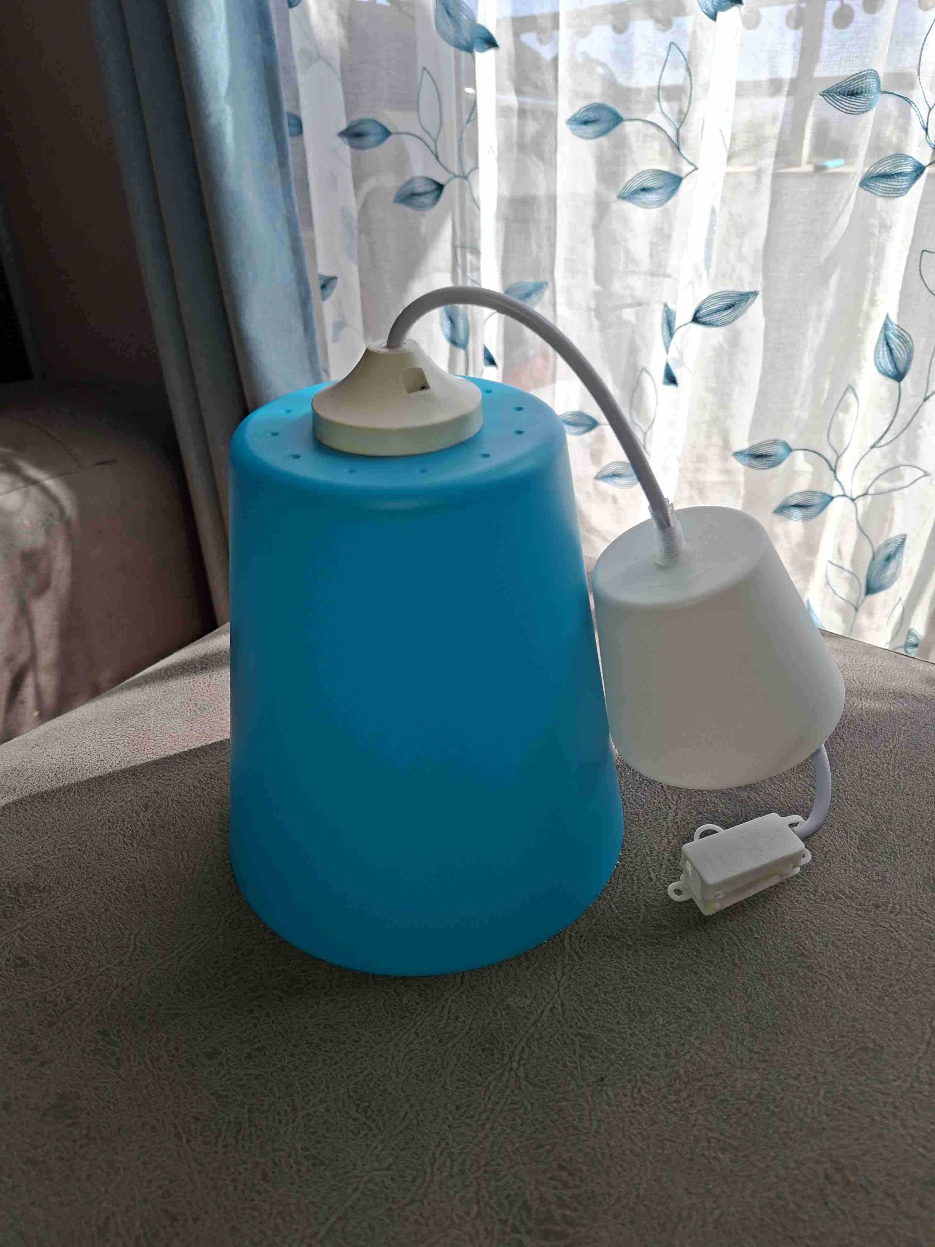 Lámparas colgantes roja y celeste - miniatura 3