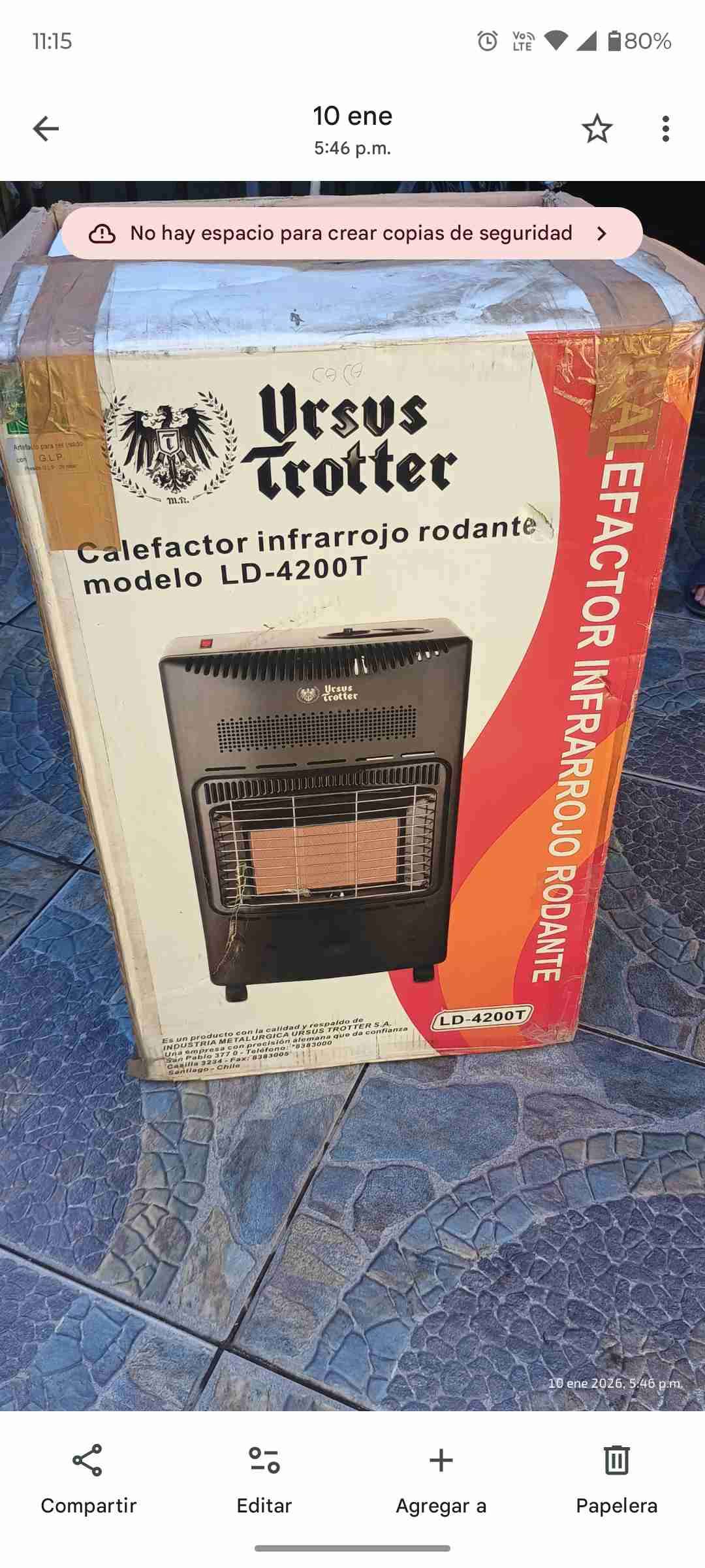 Estufa a gas Ursus Trotter - miniatura 6