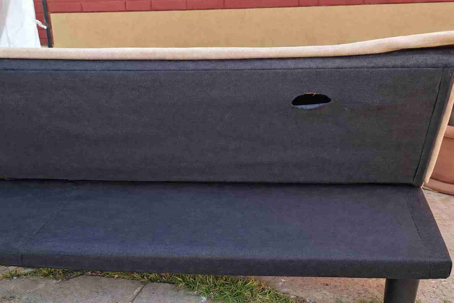 Futón cama de cuadros pastel - miniatura 2