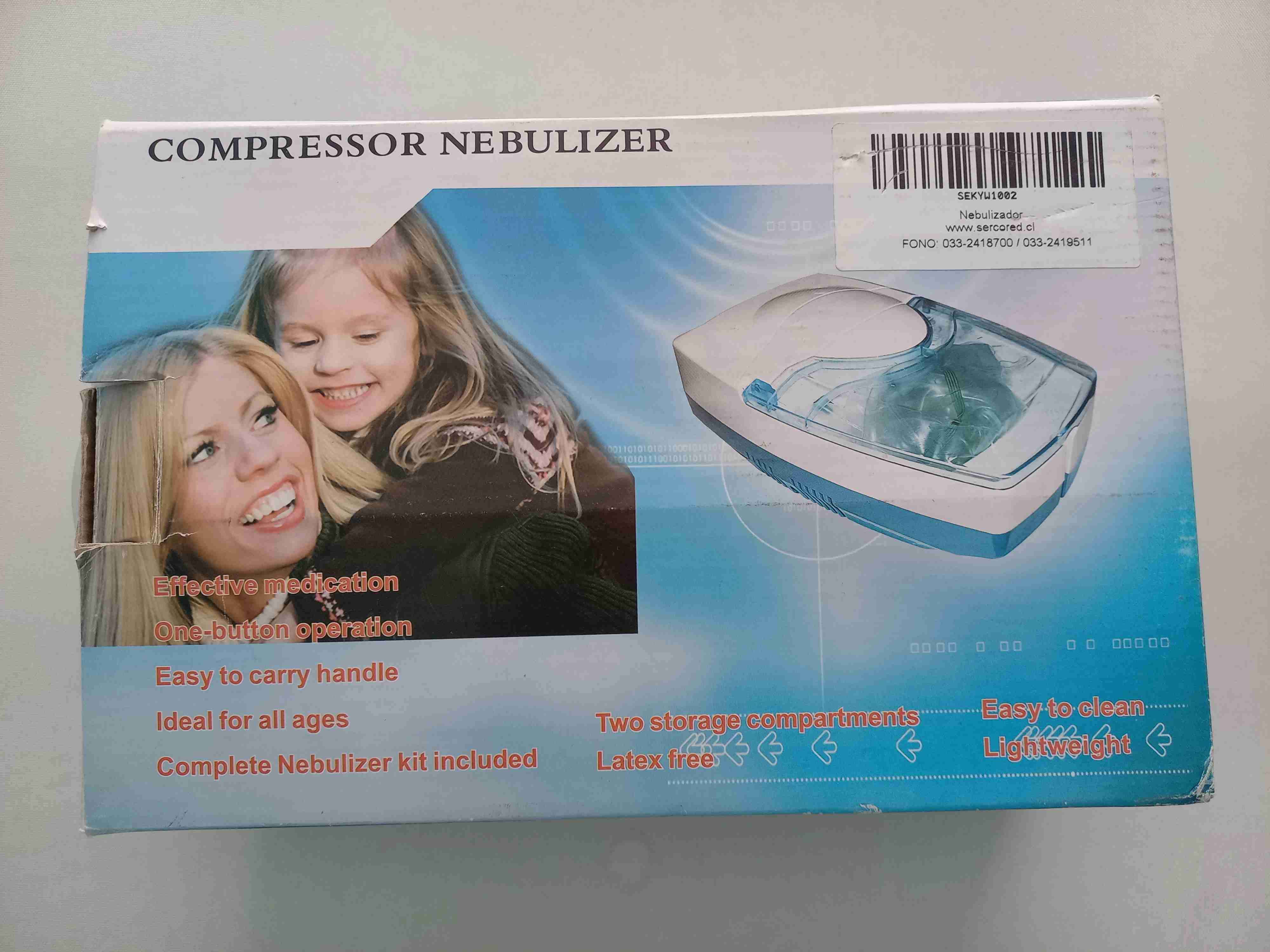 Nebulizador  portátil, electrico.