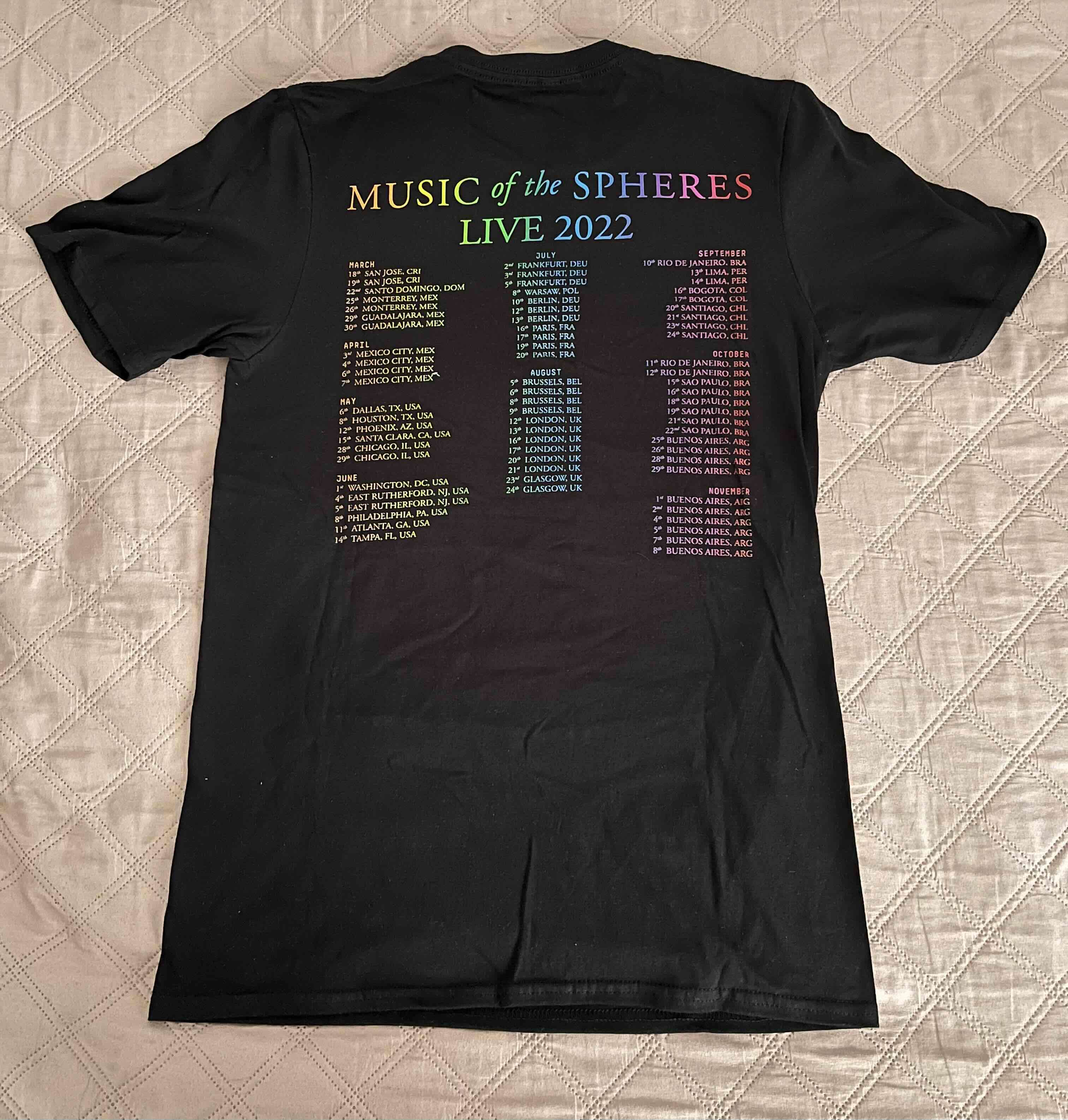 Polera Music of the Spheres World Tour 2022 - miniatura 2