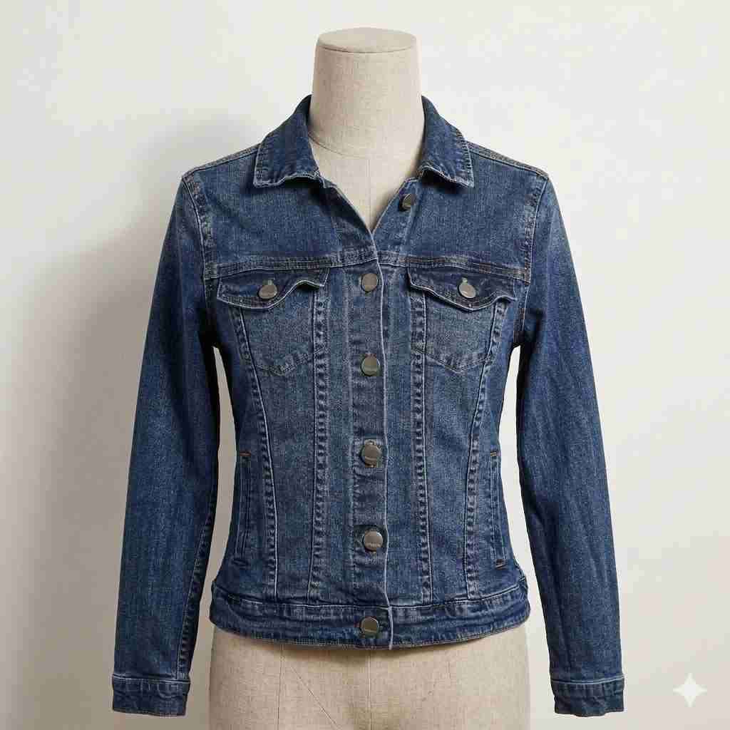 Chaqueta de mezclilla azul