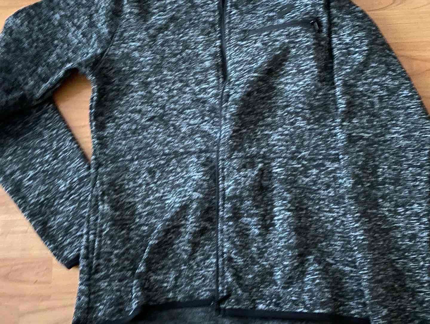 Chaqueta deportiva gris con cremallera - miniatura 4