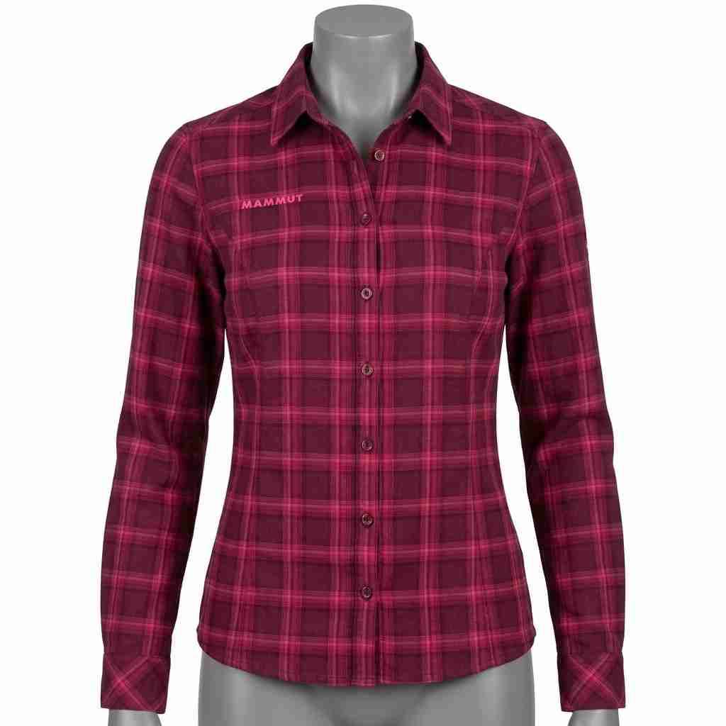 Camisa a cuadros roja para mujer