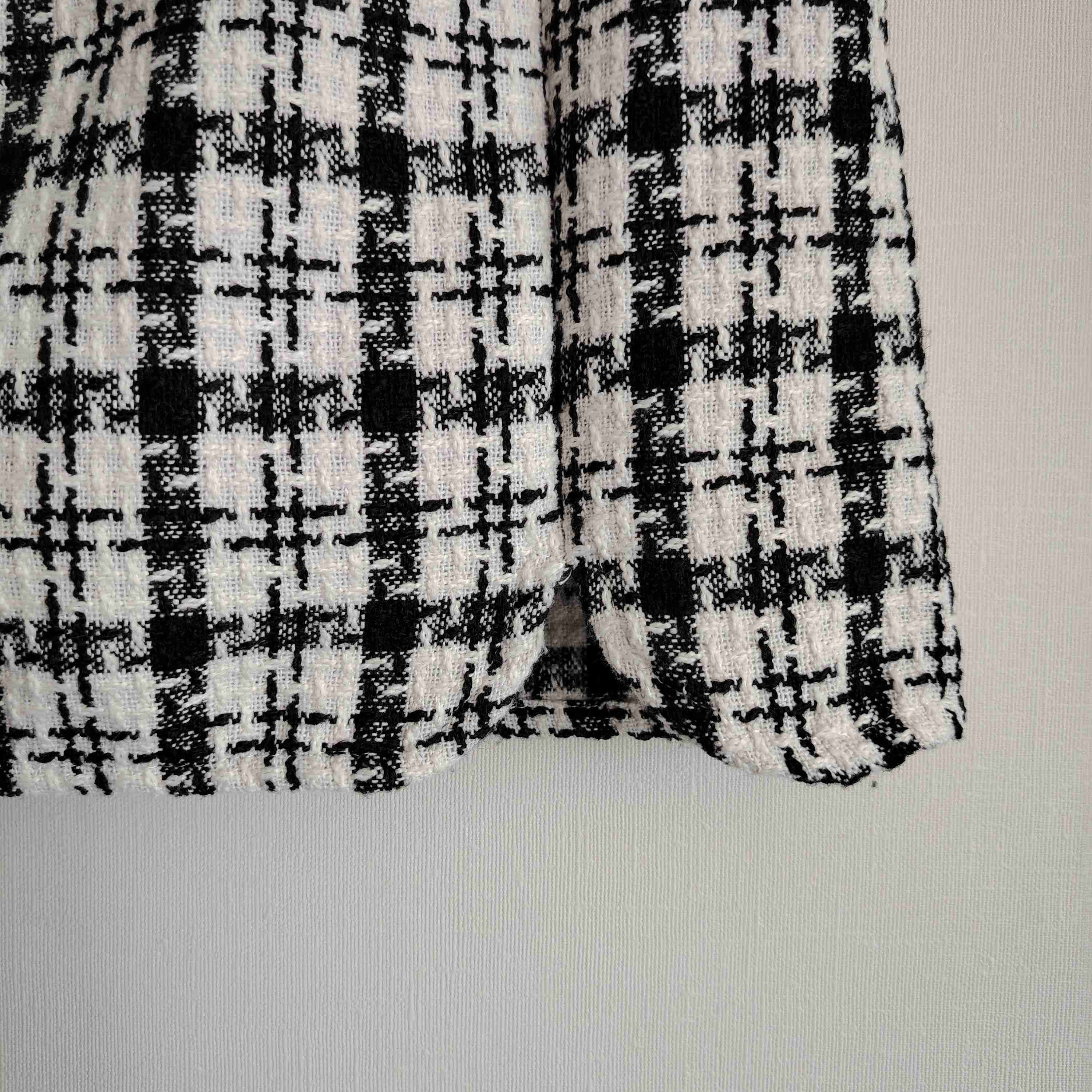 Falda Shein Blanco y Negro M - miniatura 3