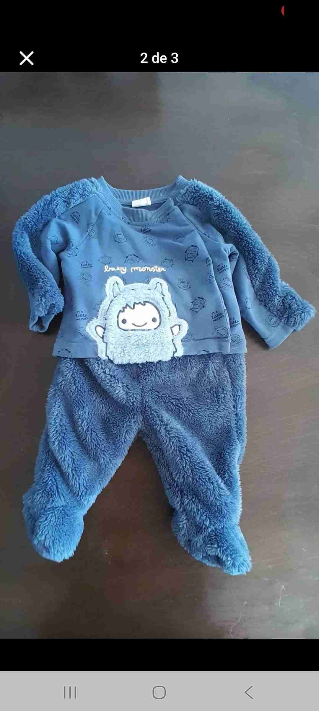 Conjunto polar bebé azul