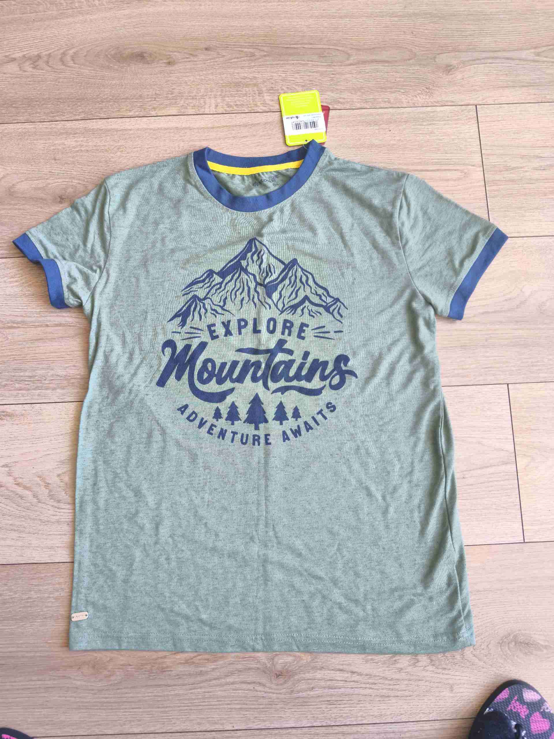 Polera montaña gris nueva