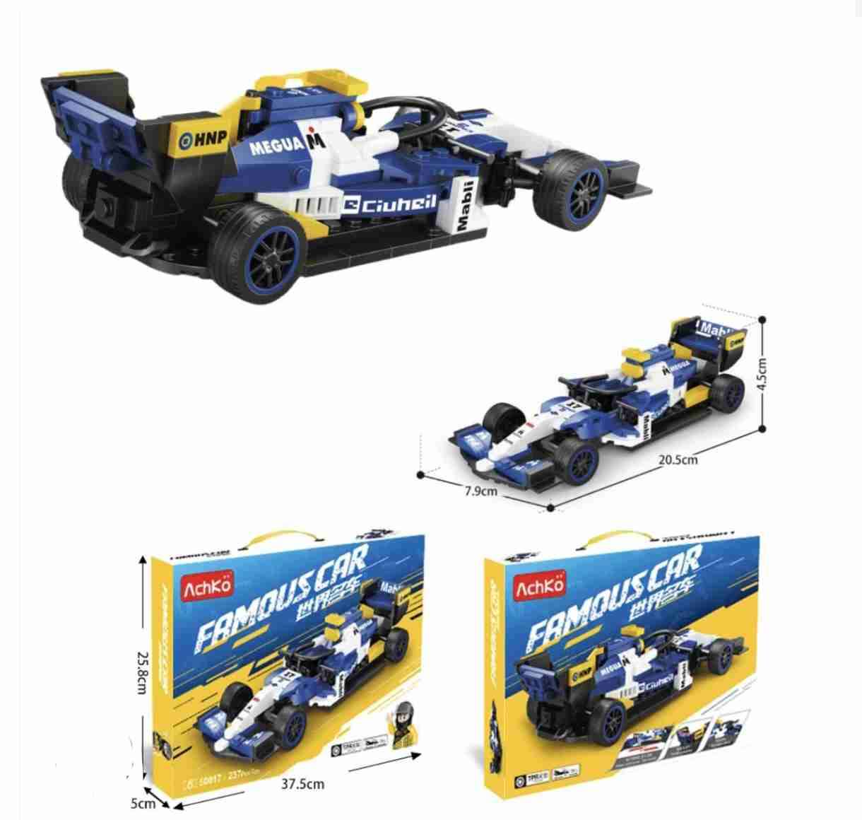 Set bloques auto de carreras