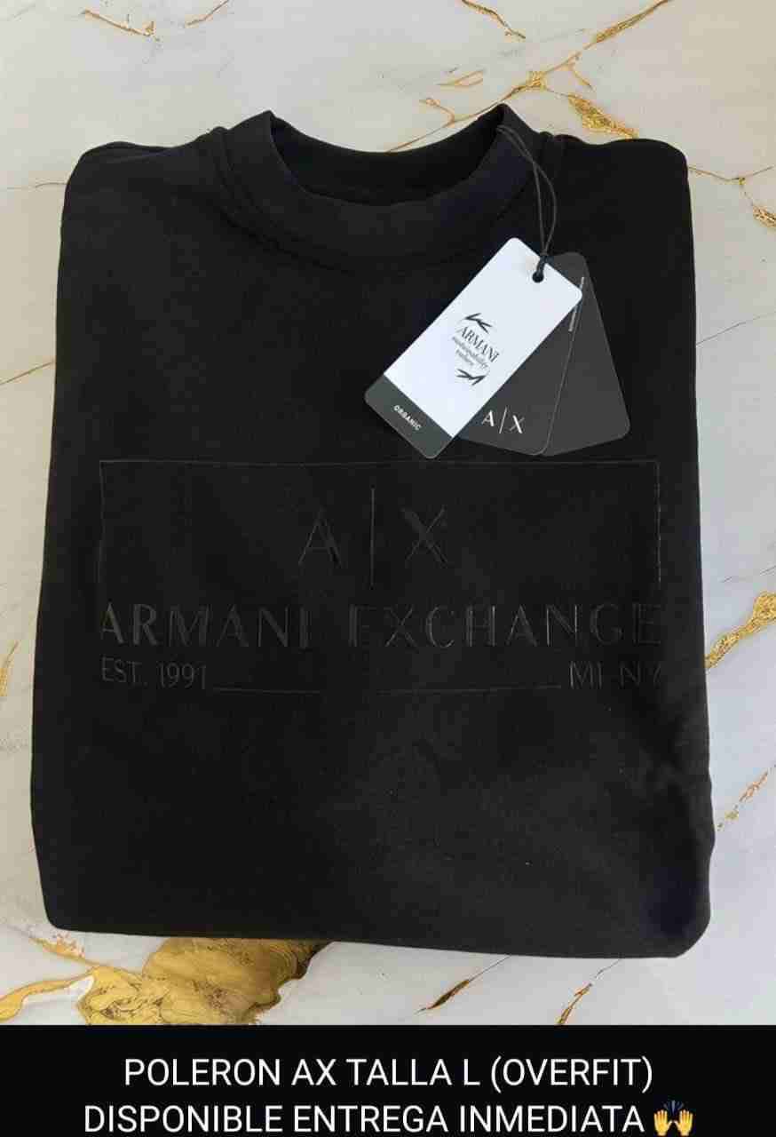 Polerón negro Armani Exchange