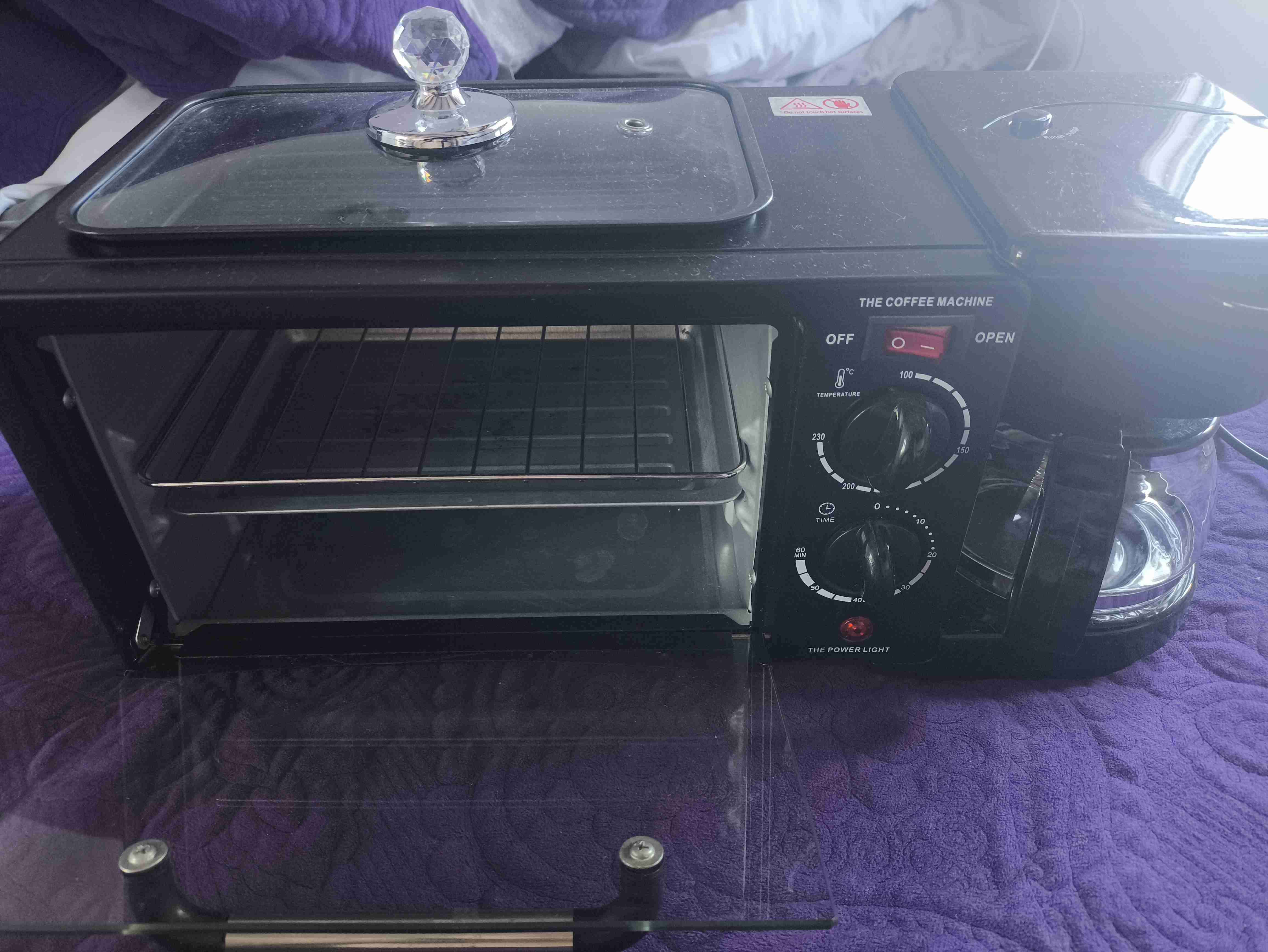 Cafetera multifuncional negra