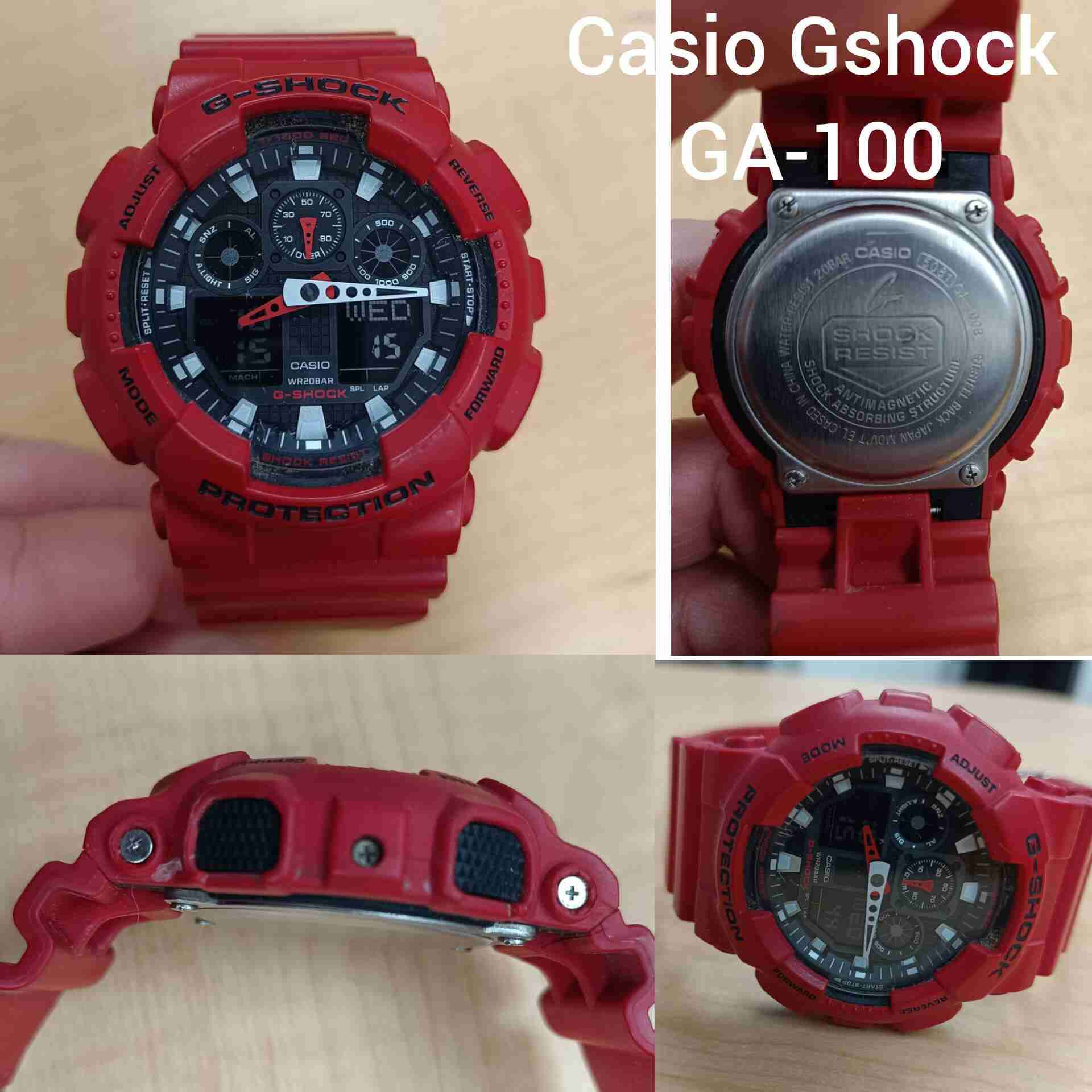 Reloj G-Shock GA 100 rojo