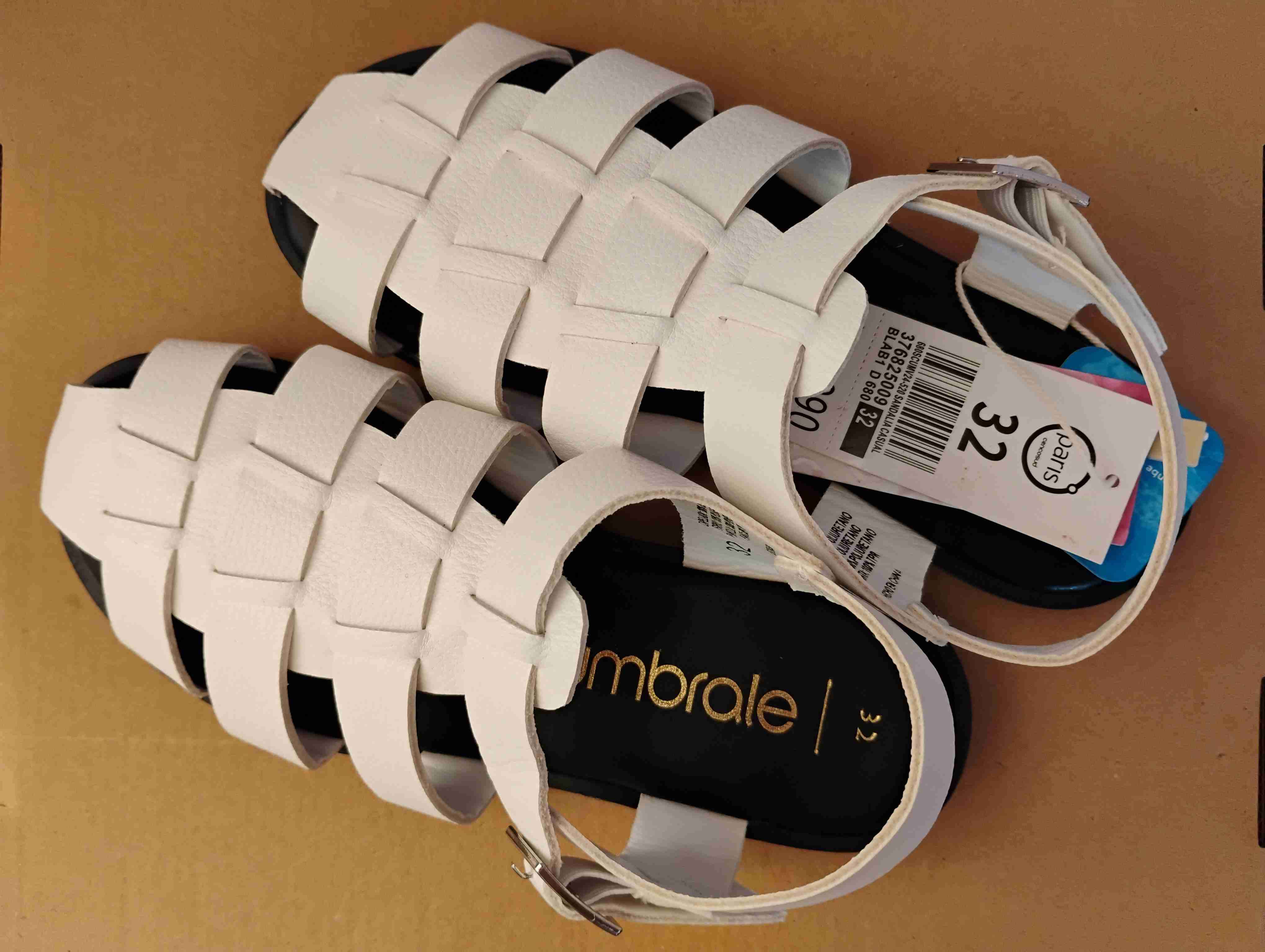 Sandalias blancas Umbrale talla 32