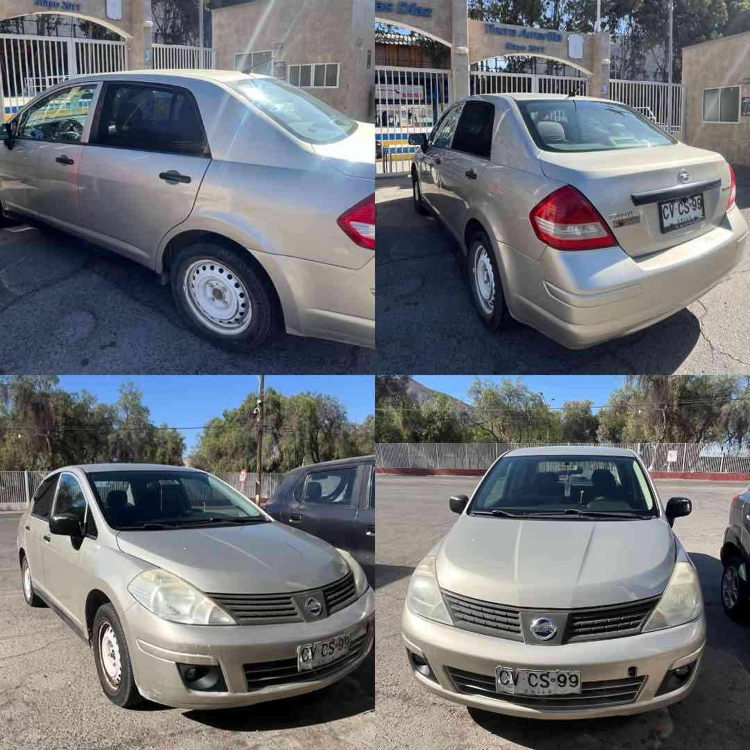 Nissan Tiida sedán beige en buen estado