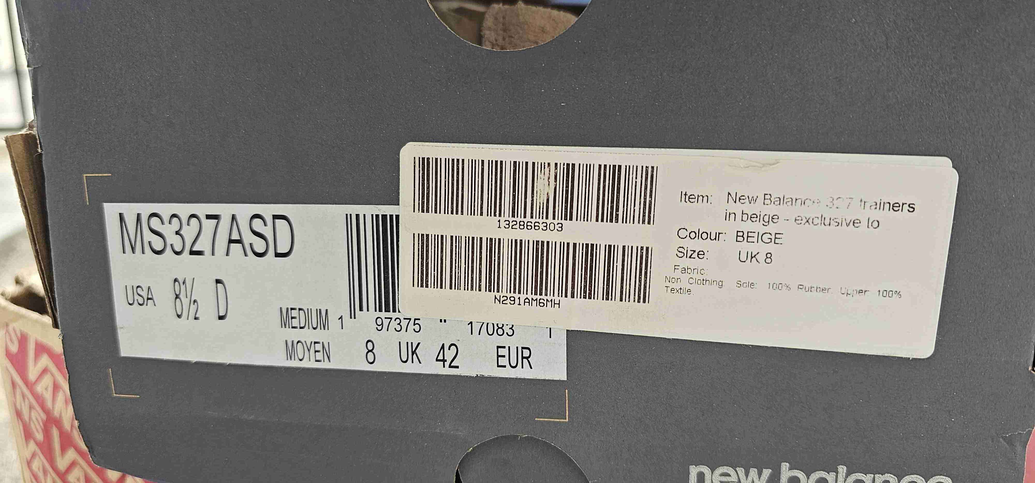 Zapatillas New Balance 327 beige