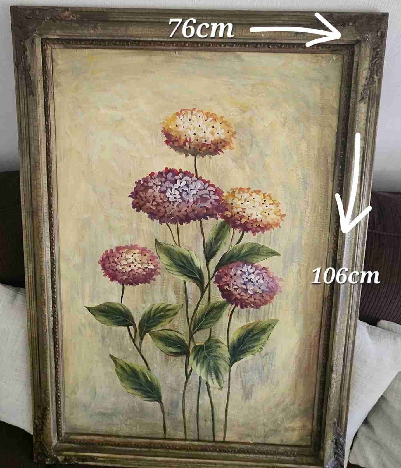 Cuadro con marco de flores - miniatura 3