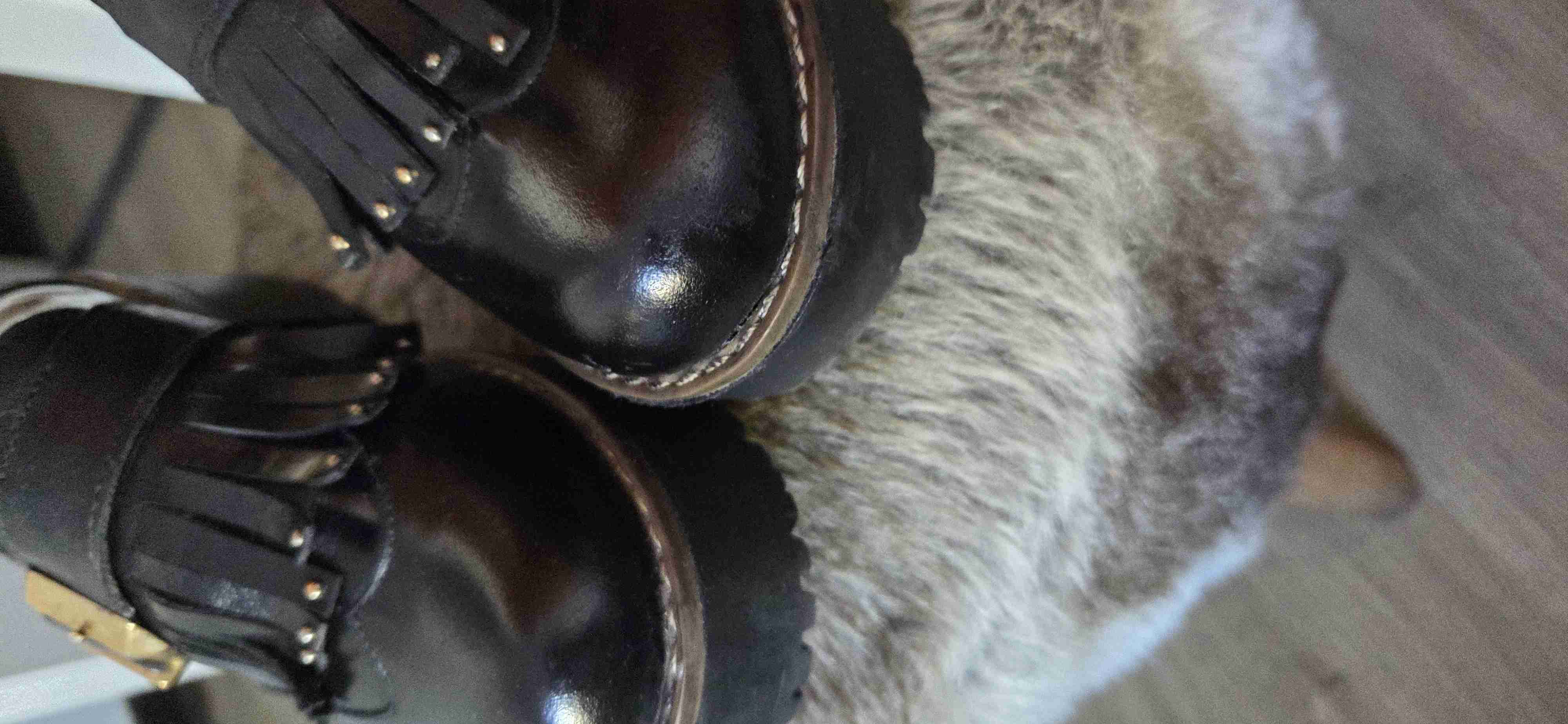 Zapatos mocasines de cuero negro - miniatura 2