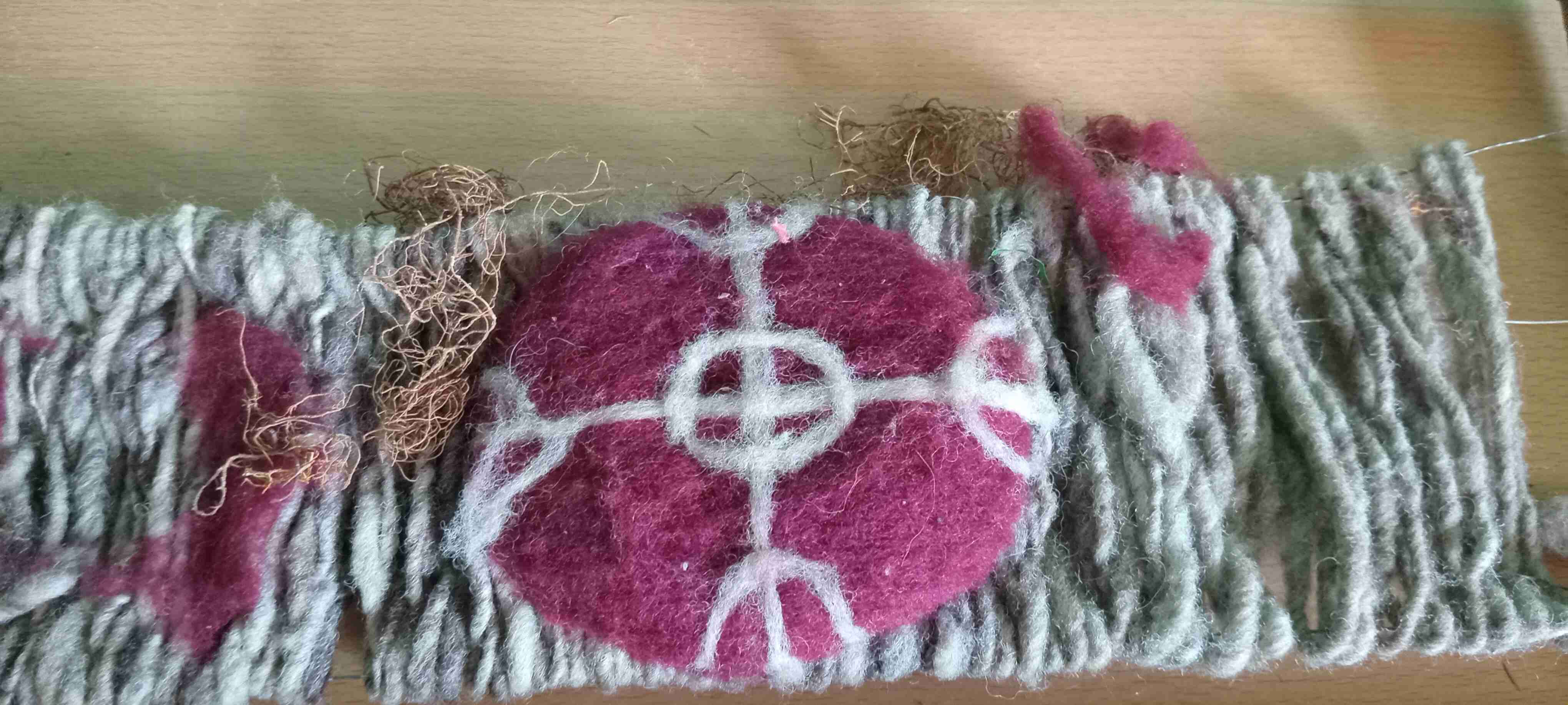 Telar mapuche enmarcada - miniatura 2