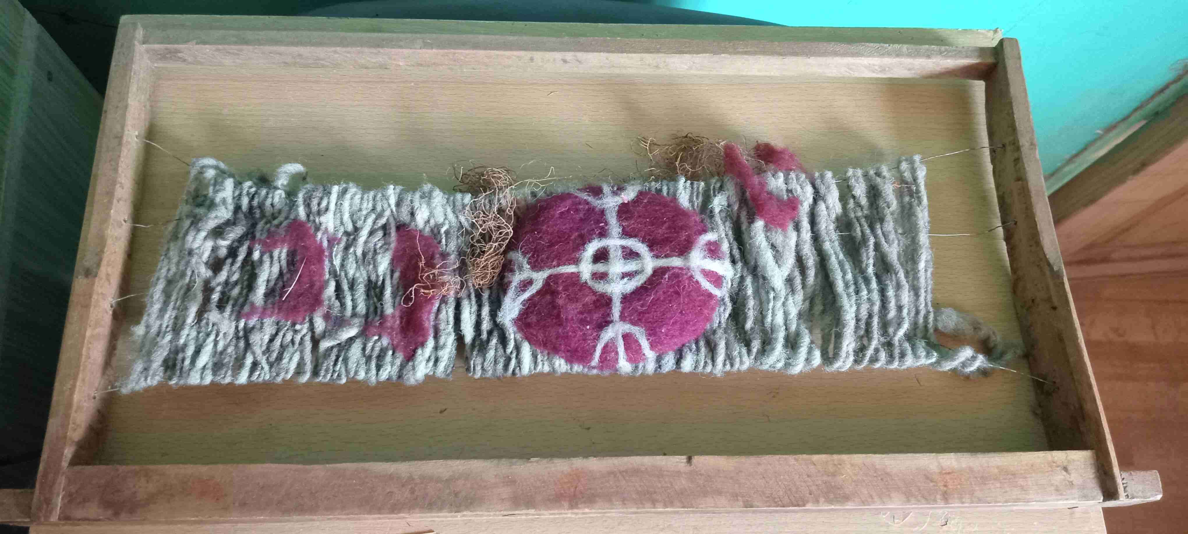 Telar mapuche enmarcada - miniatura 3