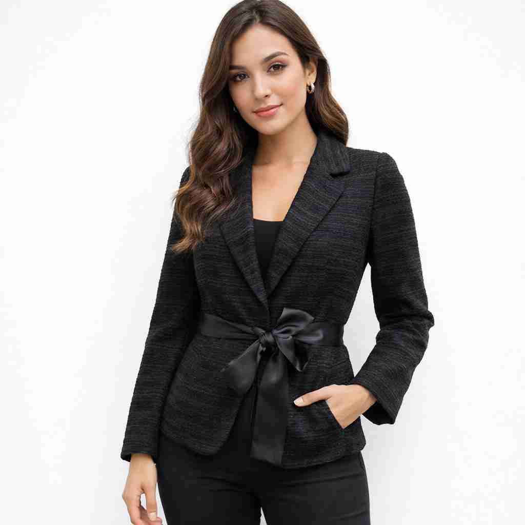 Blazer negro elegante para mujer