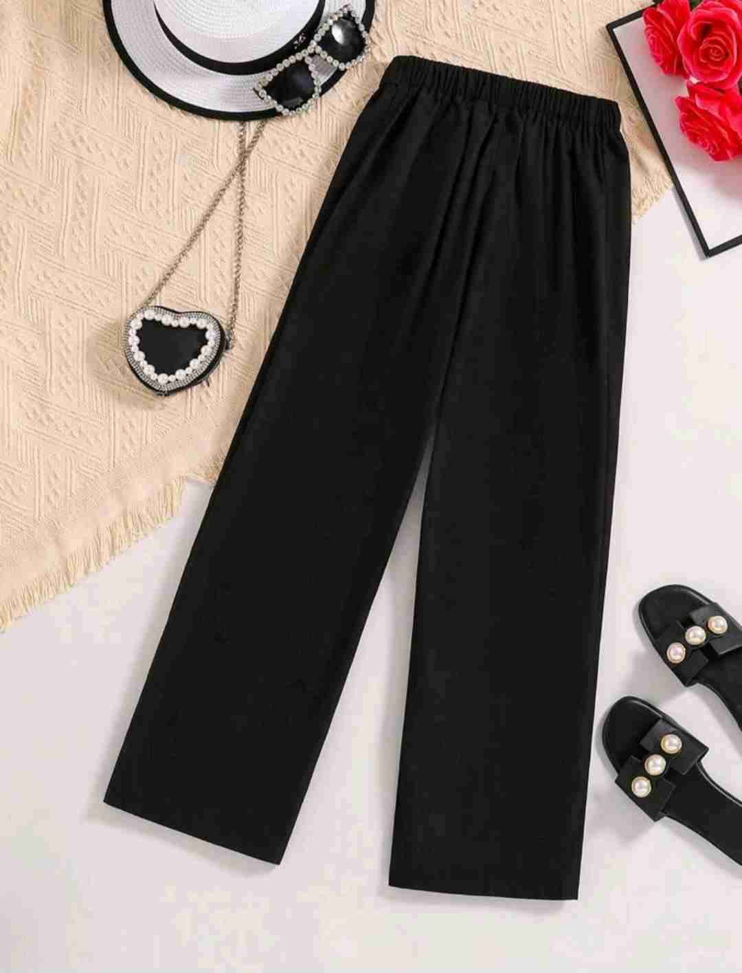 Pantalones negros con botones, de niña , talla 14 - miniatura 2