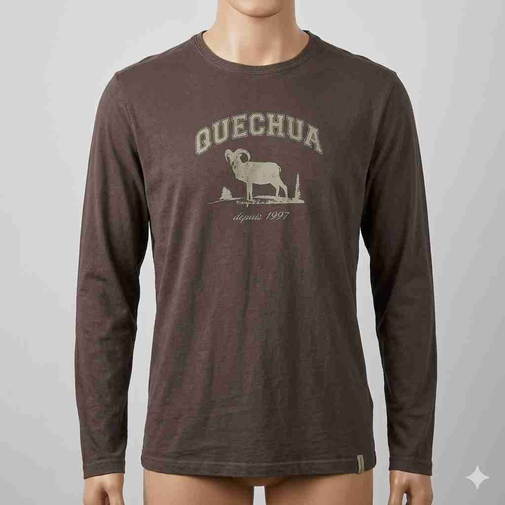 Polera manga larga Quechua marrón
